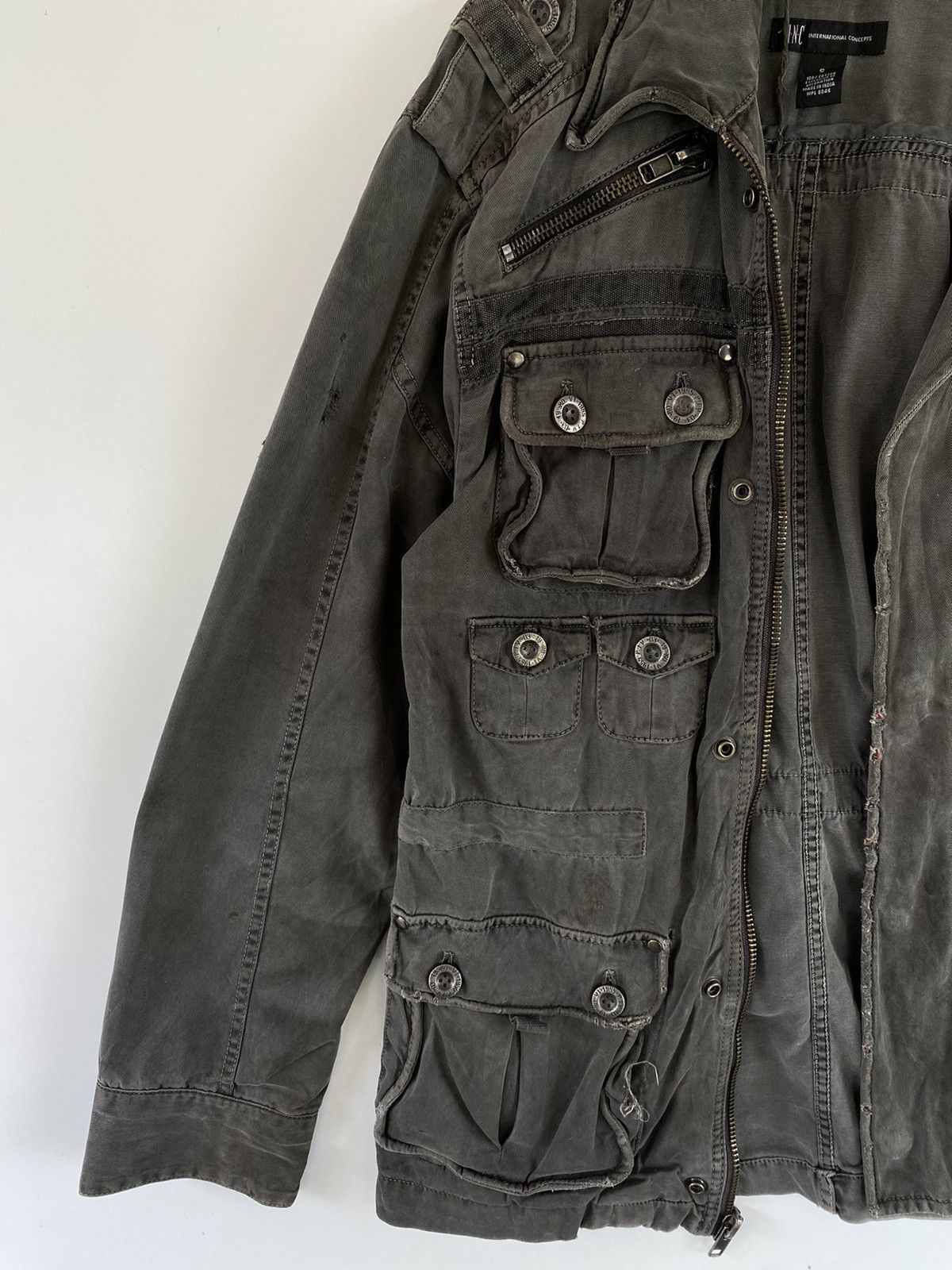 Japanese Brand × Vintage ✅️Vintage Cargo Jacket Pocket Mens Military Style Size US L / EU 52-54 / 3 - 4 Thumbnail