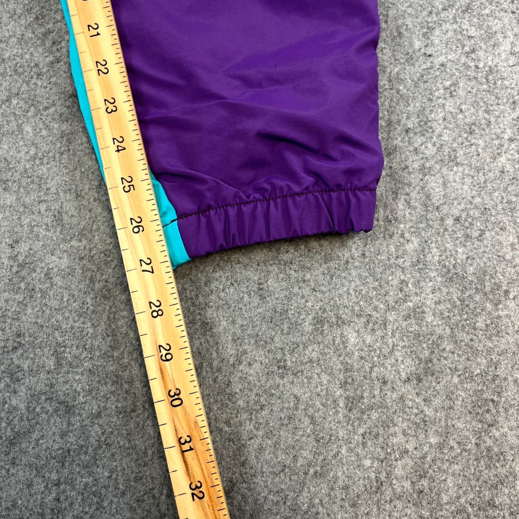 Urban Outfitters Urban Outfitters Track Pants Colorblock Windbreaker Purple Teal Medium Retro Ski Mens Pants Size US 31 - 4 Thumbnail