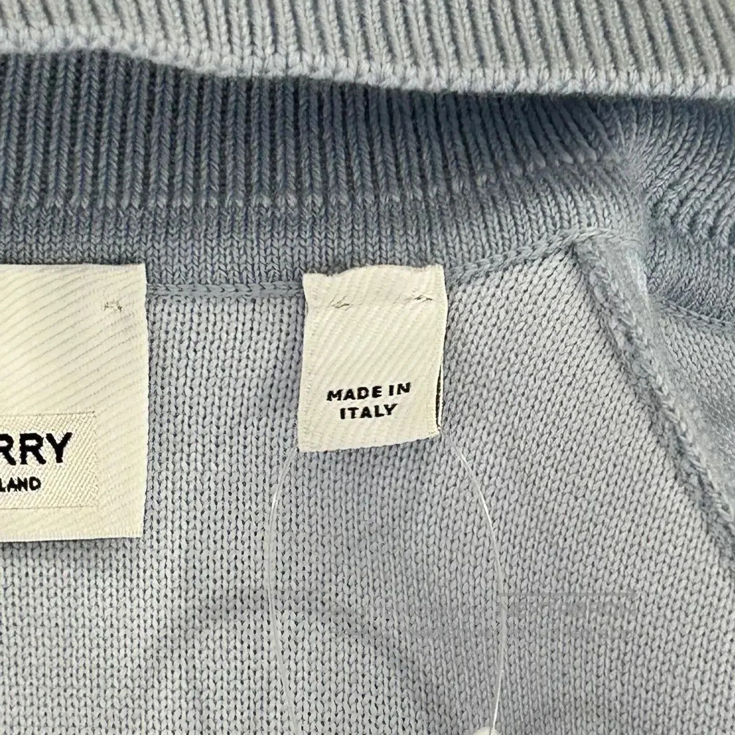 Burberry Blue Zip-Front Bomber Jacket XXS. Size US XXS / EU 40 - 8 Thumbnail