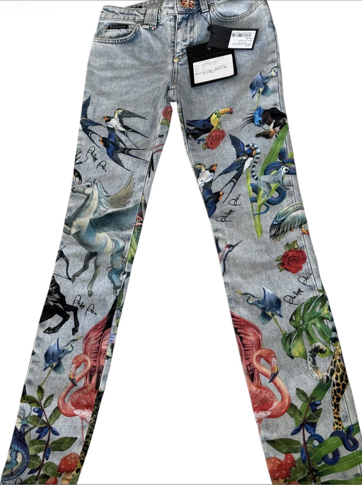 Philipp Plein Philipp Plein Miss Slim Fit “Jungle” Size 26" / US 2 / IT 38 - 2 Thumbnail