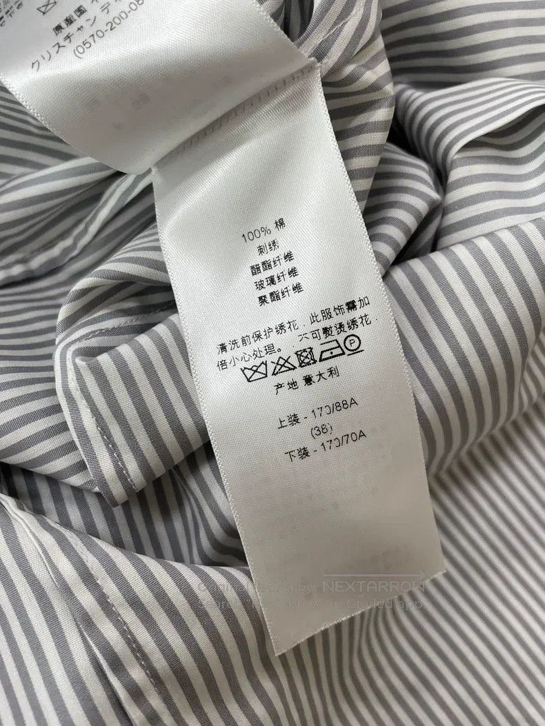 Dior Dior Studded shield striped shirt Size XS / US 0-2 / IT 36-38 - 6 Thumbnail