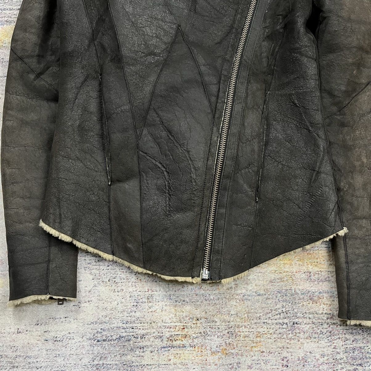 Helmut Lang Helmut lang asymmetric hooded shearling leather jacket Size M / US 6-8 / IT 42-44 - 15 Thumbnail