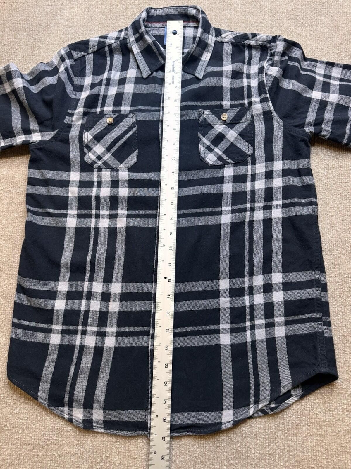 Arizona Jean Co. Arizona Jeans Co. Boy's XL 18/20 Blk/Gry LS Flannel [735] Size US XL / EU 56 / 4 - 9 Thumbnail