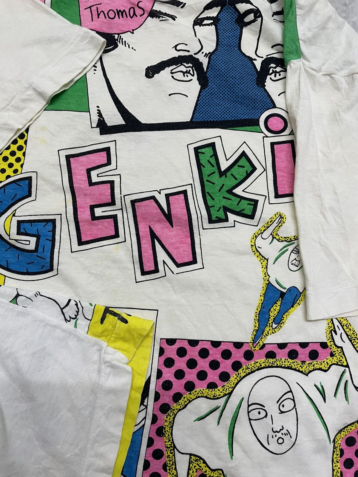 Cartoon Network × Vintage VINTAGE THOMAS BROS & USHIMITSUKUN T-SHIRT Size US L / EU 52-54 / 3 - 5 Thumbnail