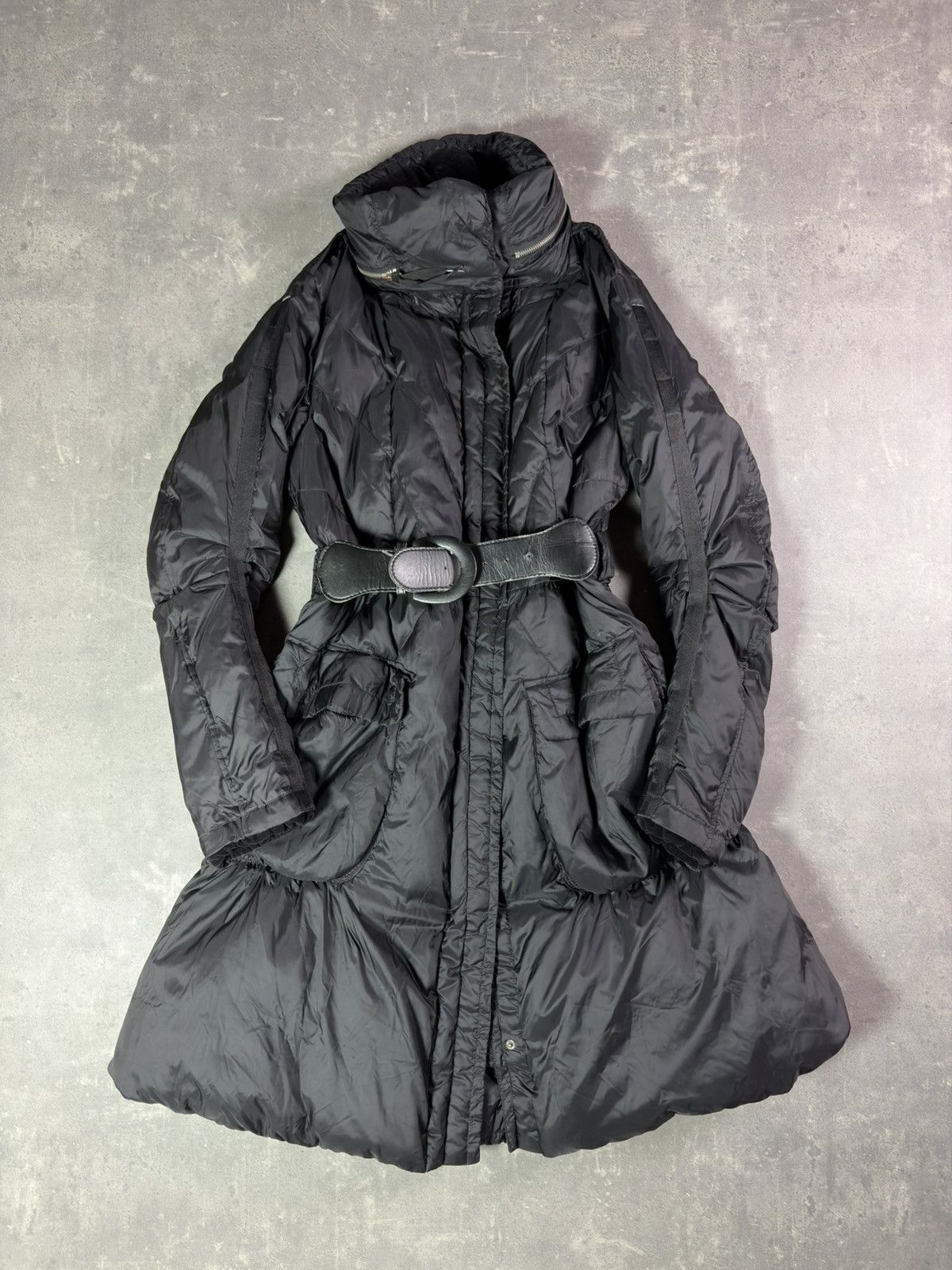 Marithe + Francois Girbaud 00s Marithe + Francois Girbaud Hybrid Hooded Puffer Parka L Size L / US 10 / IT 46 - 4 Thumbnail