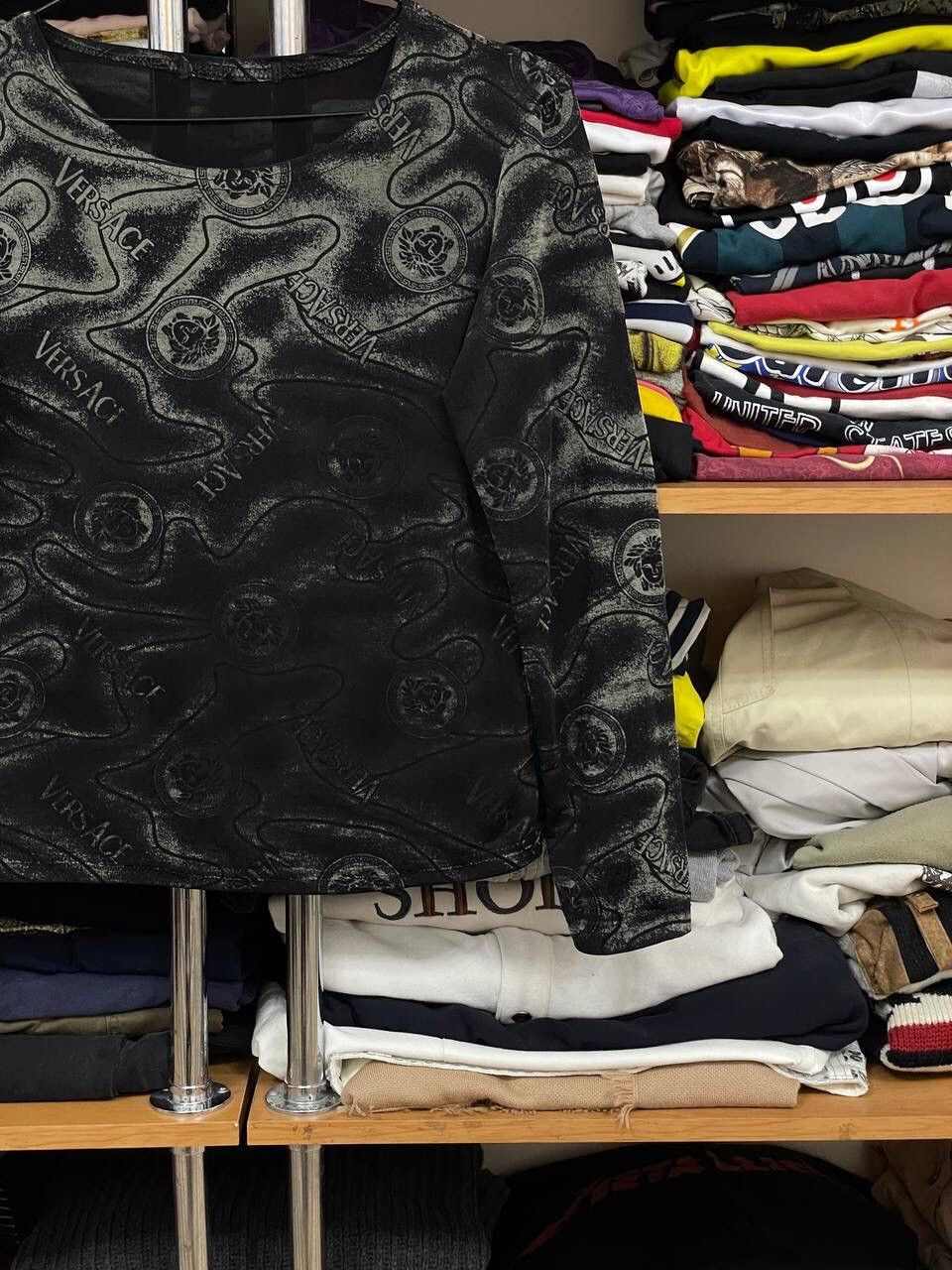 Vintage Vintage Versace avant garde Y2K Monogram long sleeve Size M / US 6-8 / IT 42-44 - 6 Thumbnail