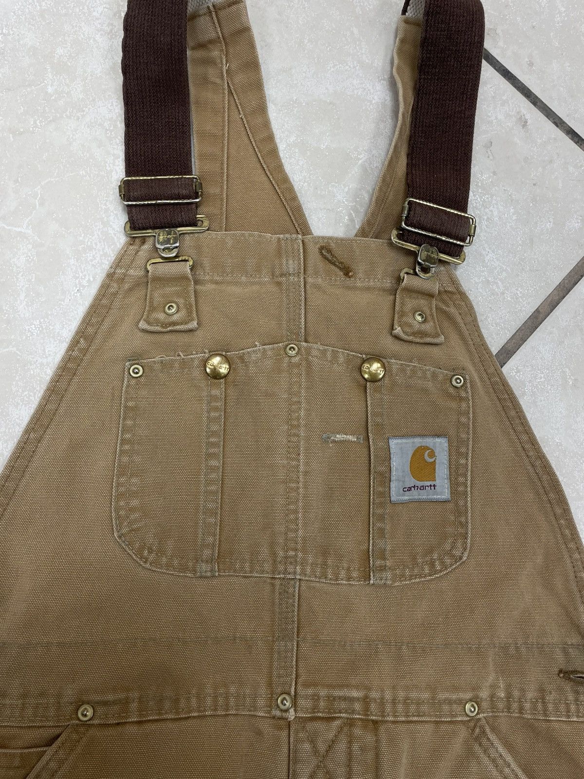 Carhartt × Carhartt Wip Vintage Carhartt Insulated Overall Double Knee Size US 33 - 4 Thumbnail