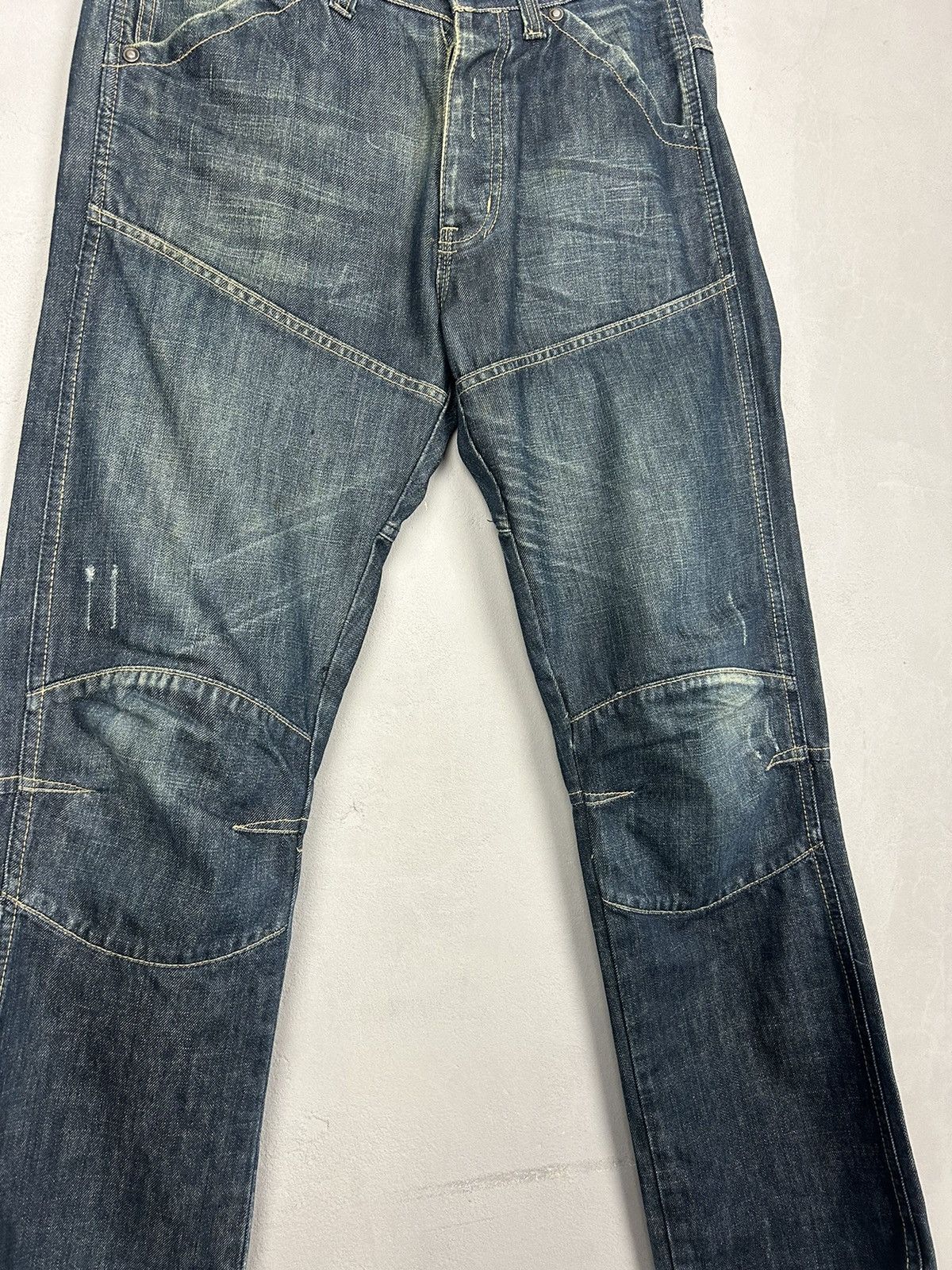 G-Star G-Star Raw Elwood 96 Jeans Distressed Denim Workwear Style Size US 35 - 11 Thumbnail