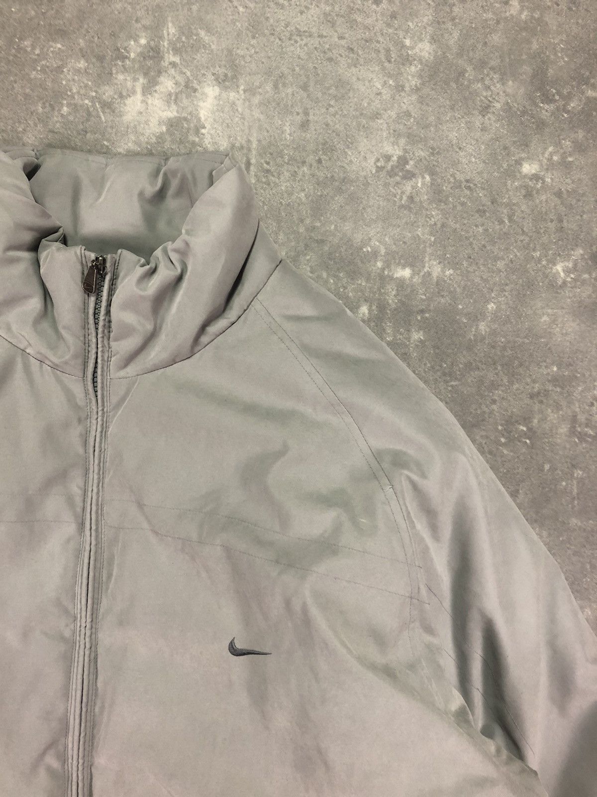 Nike Vintage Grey Nike Jacket Warm Baggy Size US L / EU 52-54 / 3 - 4 Thumbnail