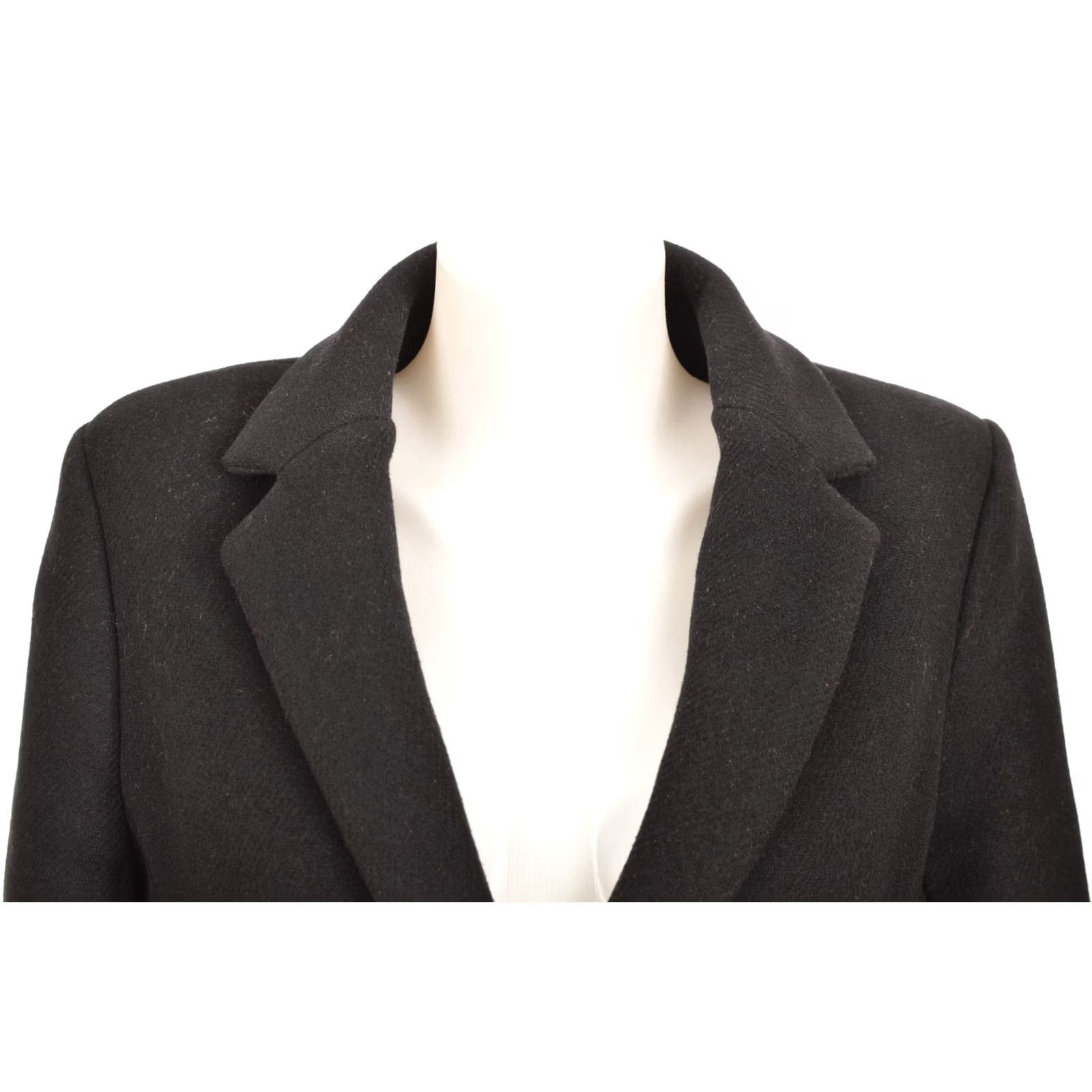 Vintage Sezane Johnson Coat Overcoat Wool Black EU 38 Women XS? Size XS / US 0-2 / IT 36-38 - 2 Thumbnail