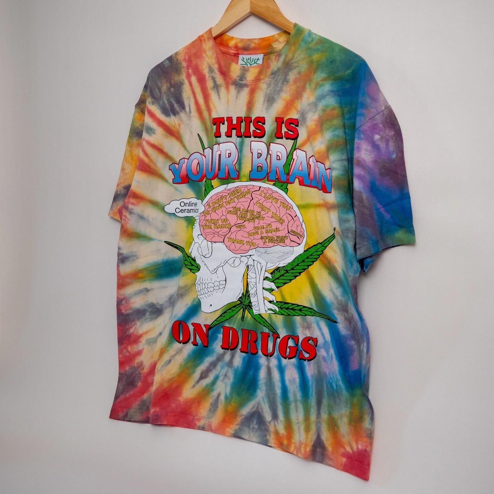 Online Ceramics Online Ceramics This Is Your Brain On Drugs Tie Dye Shirt L Size US L / EU 52-54 / 3 - 3 Thumbnail