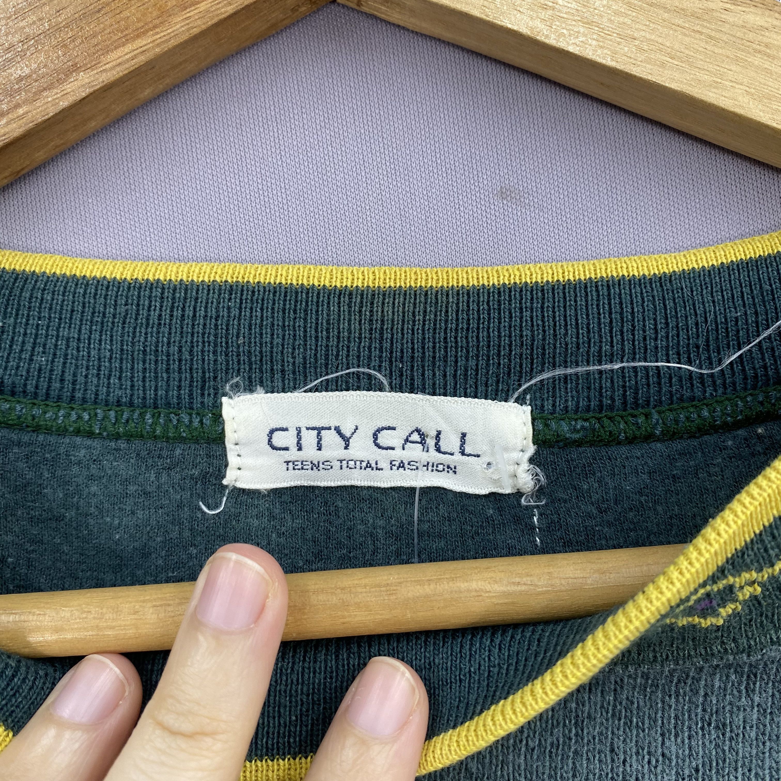 Japanese Brand Vintage City Call Sweater Embroidered Novelty Art Jumper Size US L / EU 52-54 / 3 - 6 Thumbnail