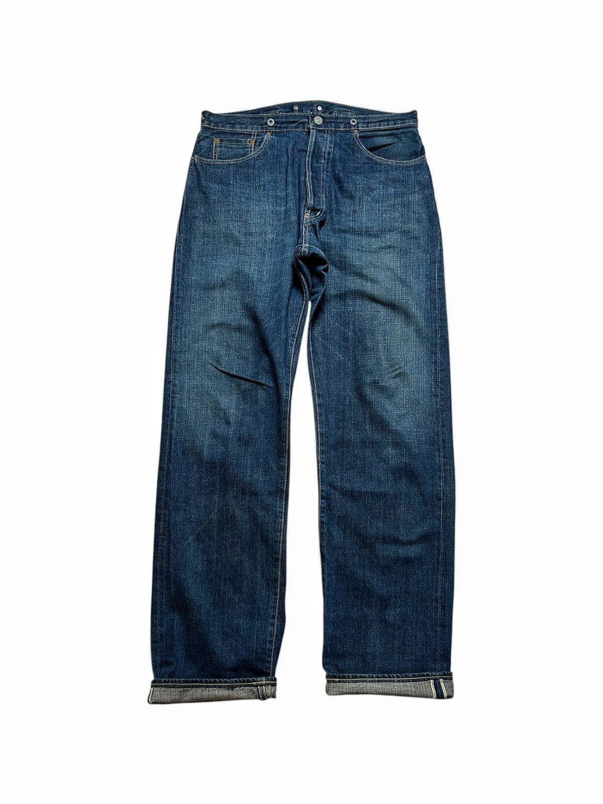 Japanese Brand × Vintage Japanese Brand Repro Denim Pants Lot 1886 Selvedge Pants Size US 34 / EU 50 - 1 Thumbnail