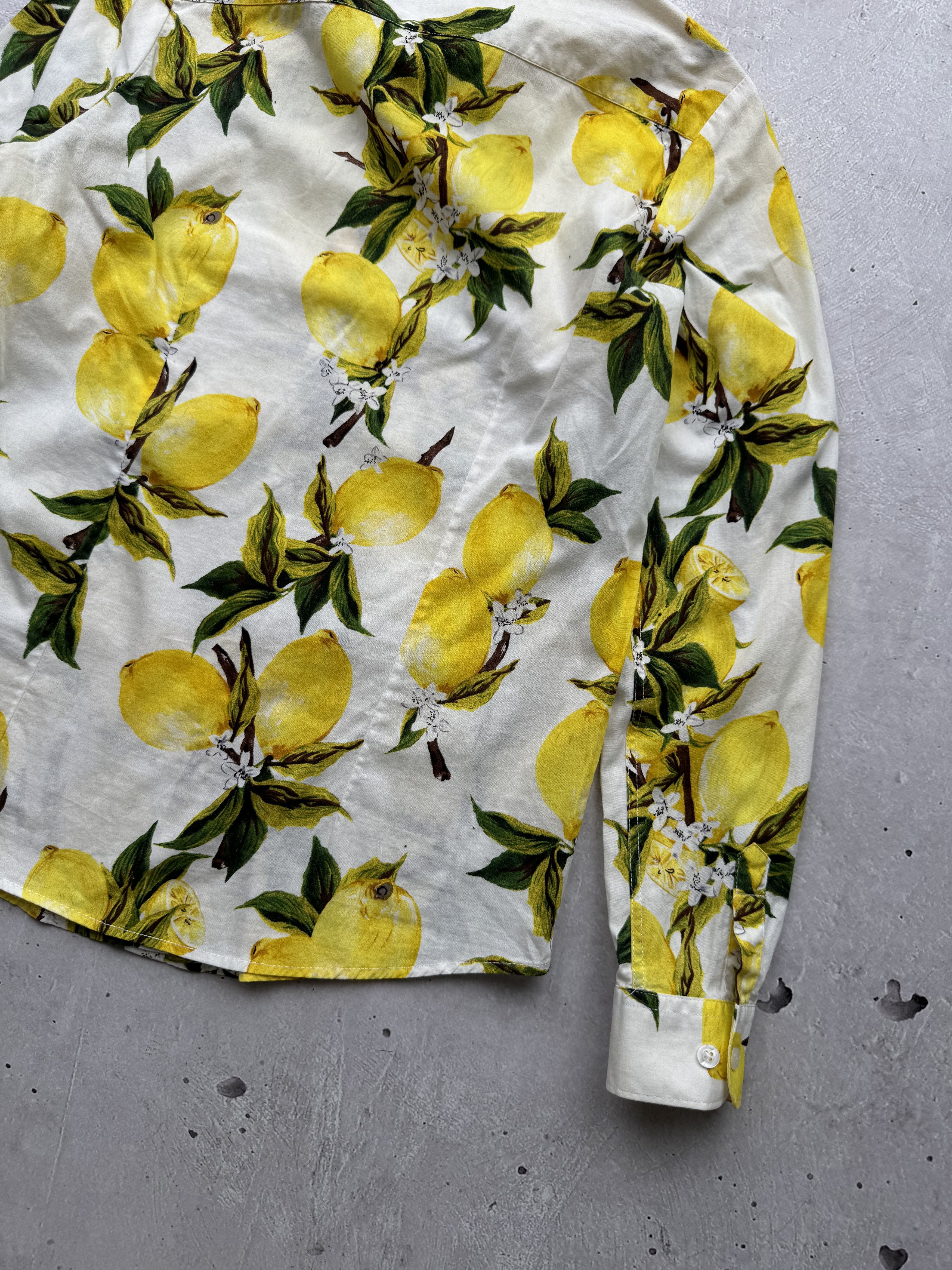 Miu Miu × Prada × Vintage PRADA Lemon Vintage Shirt Size M / US 6-8 / IT 42-44 - 9 Thumbnail