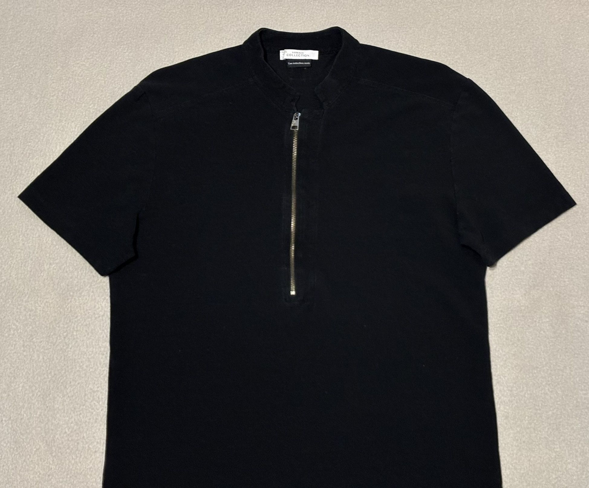 Versace Versace Collection Black T-Shirt 1/4 zip size. L Size L / US 10 / IT 46 - 5 Thumbnail