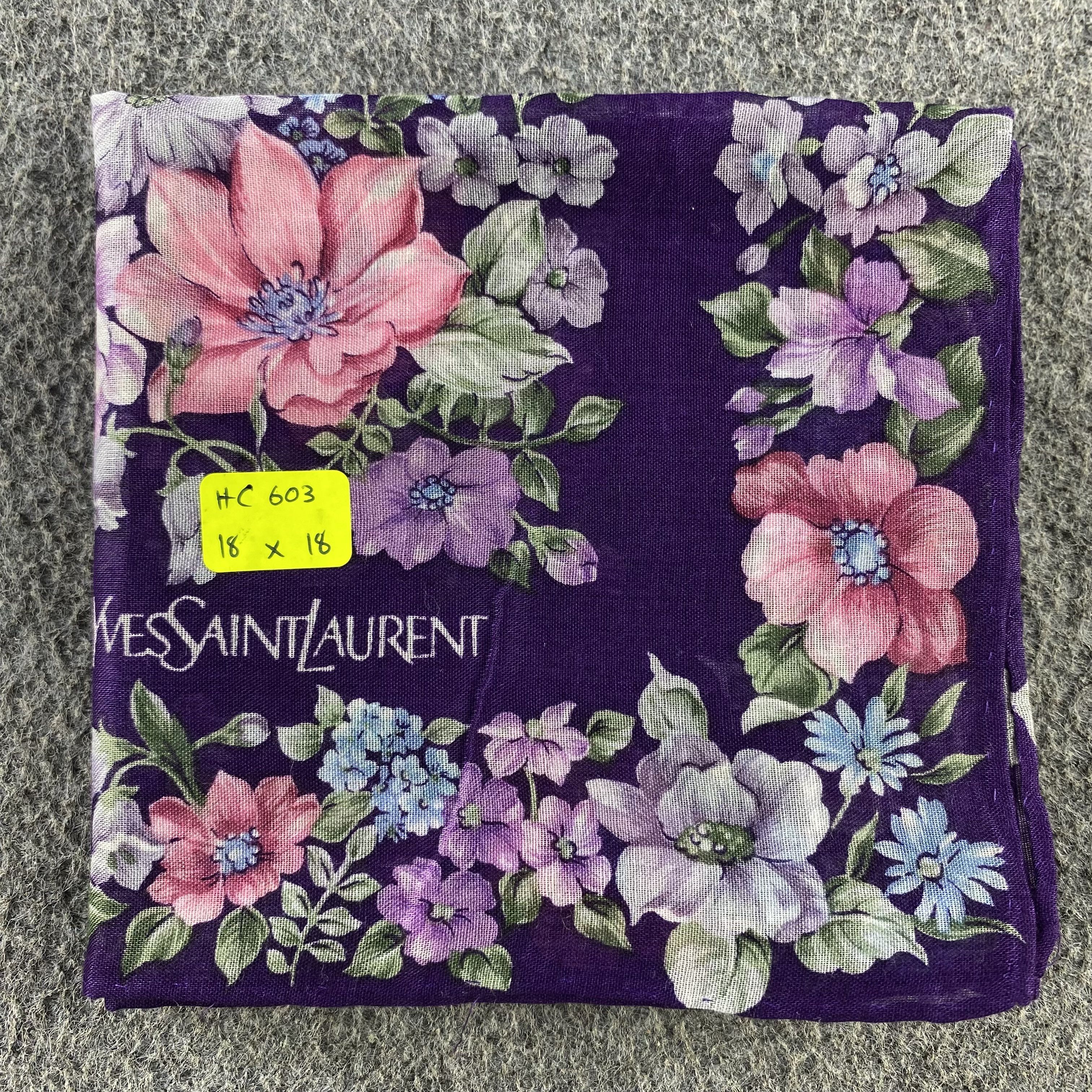 Vintage × Yves Saint Laurent Yves Saint Laurent Handkerchief/Neckerchief/Bandana HC603 Size ONE SIZE - 5 Thumbnail