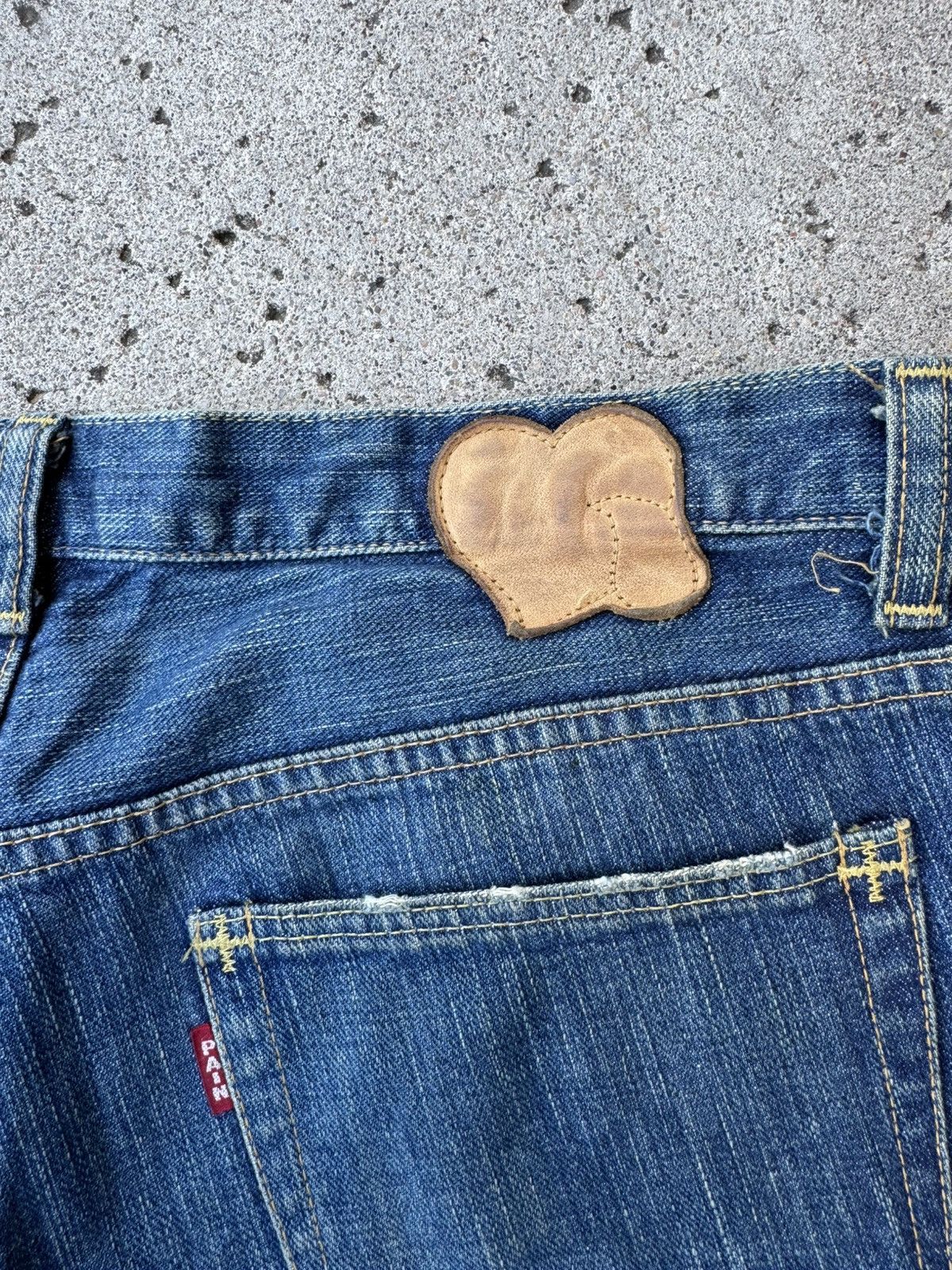Number (N)ine Number (N)ine AW03 Kurt Cobain Patchwork Distressed Jeans Size US 32 / EU 48 - 8 Thumbnail