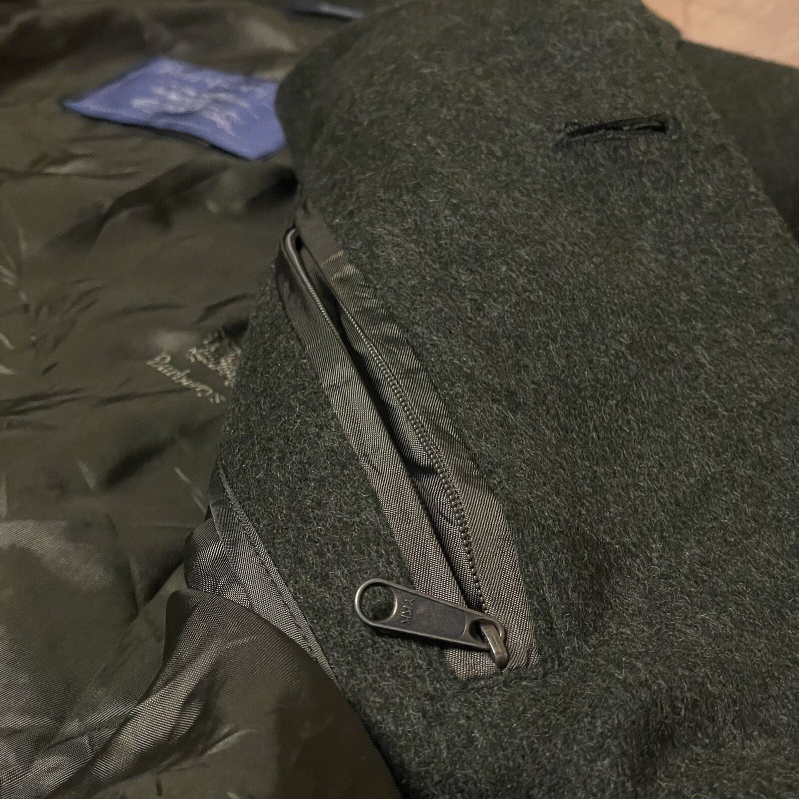 Burberry Burberry Trench Coat jacket ALPACA VIRGIN WOOL green olive Size US XL / EU 56 / 4 - 16 Thumbnail