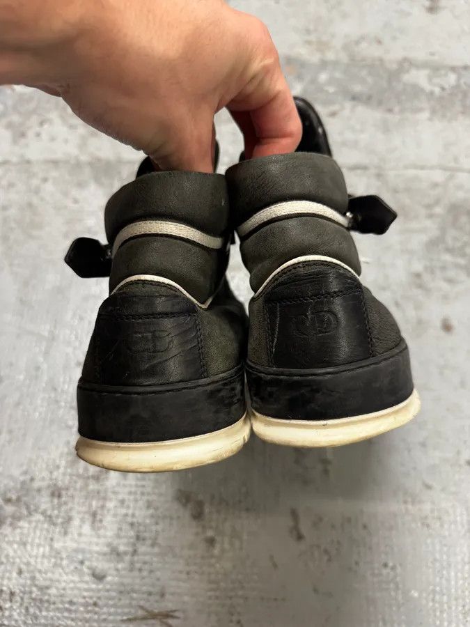 Dior 2000s Dior Homme Black Leather High Top Sneakers Size US 11 / EU 44 - 8 Thumbnail