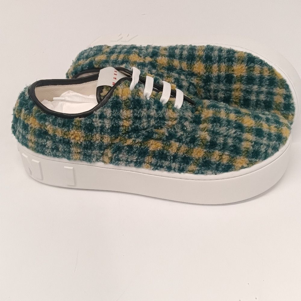 Marni Marni Tartan Check Wool Platform Lo-Top Sneakers - EU43/US10 Size US 10 / EU 43 - 7 Thumbnail