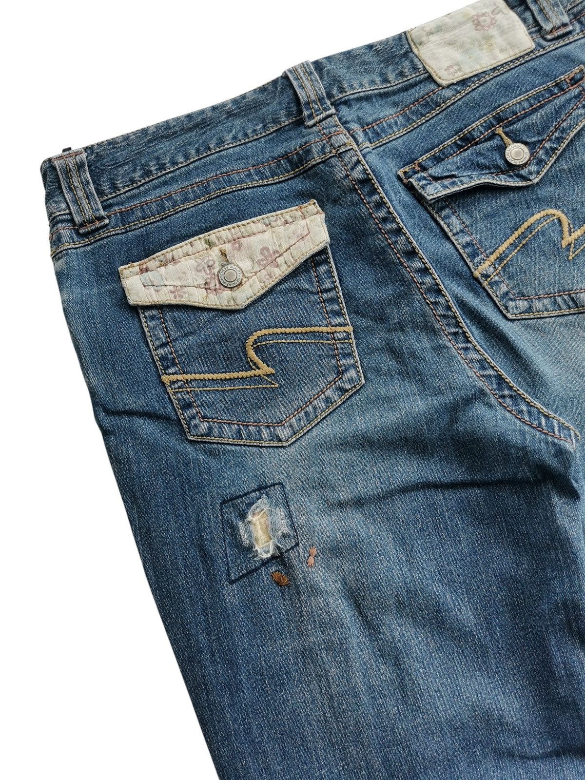 Japanese Brand Playchess Patchwork Flared Jeans Like If Six Was Nine Size US 32 / EU 48 - 5 Thumbnail