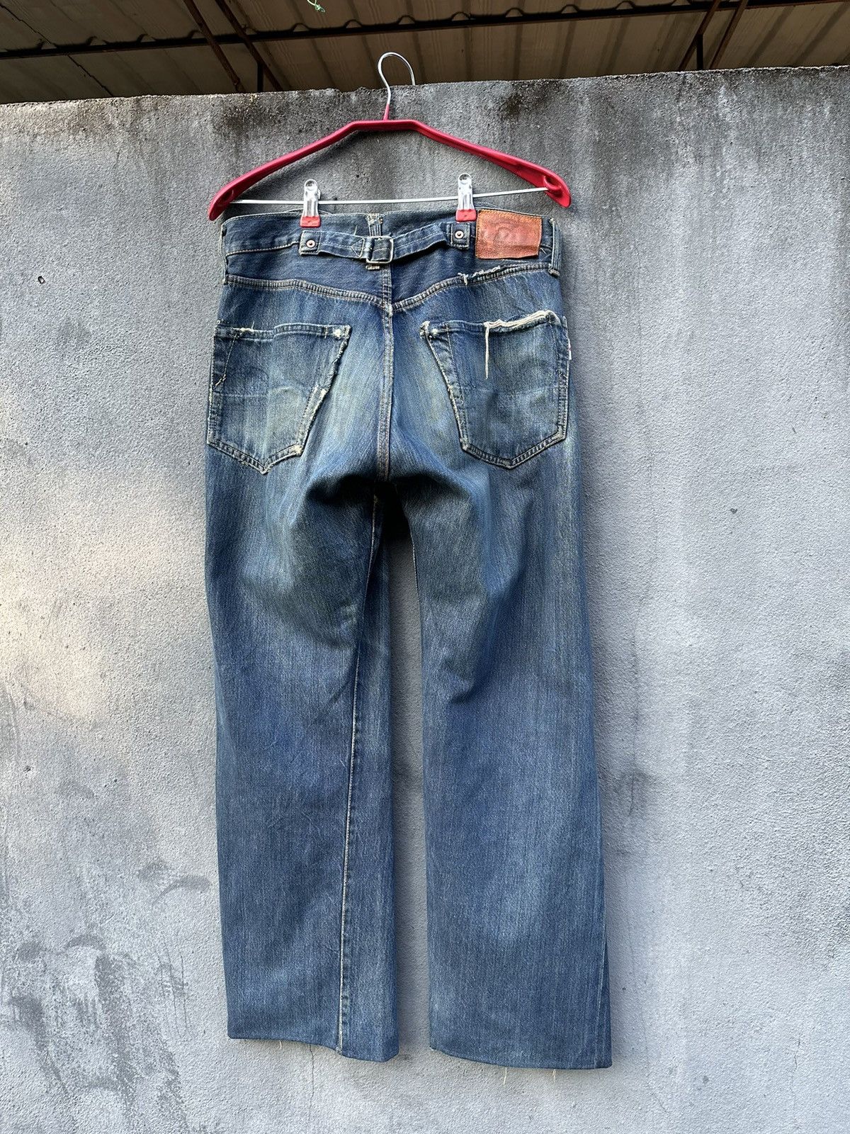 Studio D'Artisan 👹Vintage Studio’D Artisan Distressed Bootcut Jeans Size US 32 / EU 48 - 2 Thumbnail