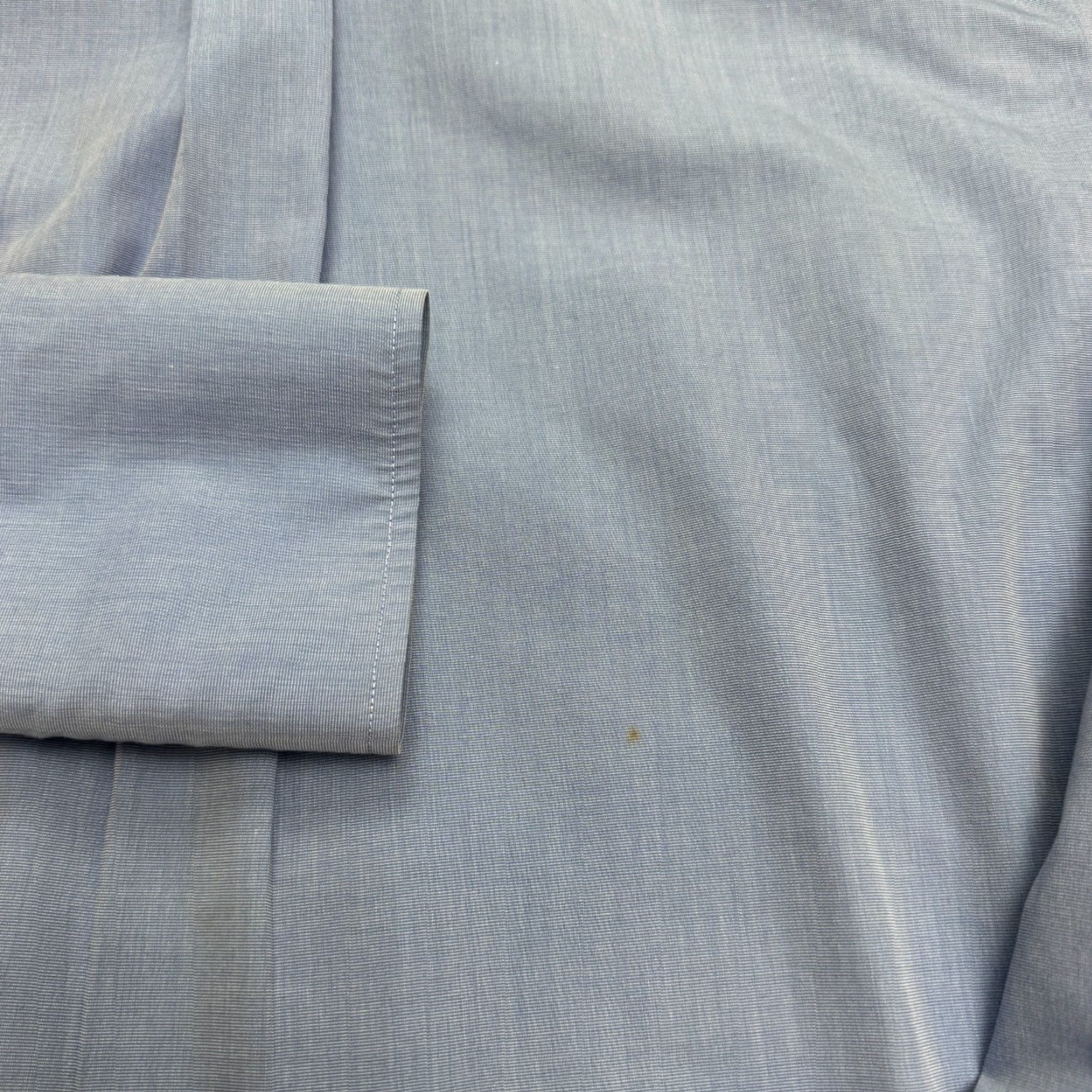 Brooks Brothers Brooks Brothers 346 Non-Iron Regular Fit Dress Shirt Mens 17-34 Blue Cotton Work Shirt Size 46R - 7 Thumbnail