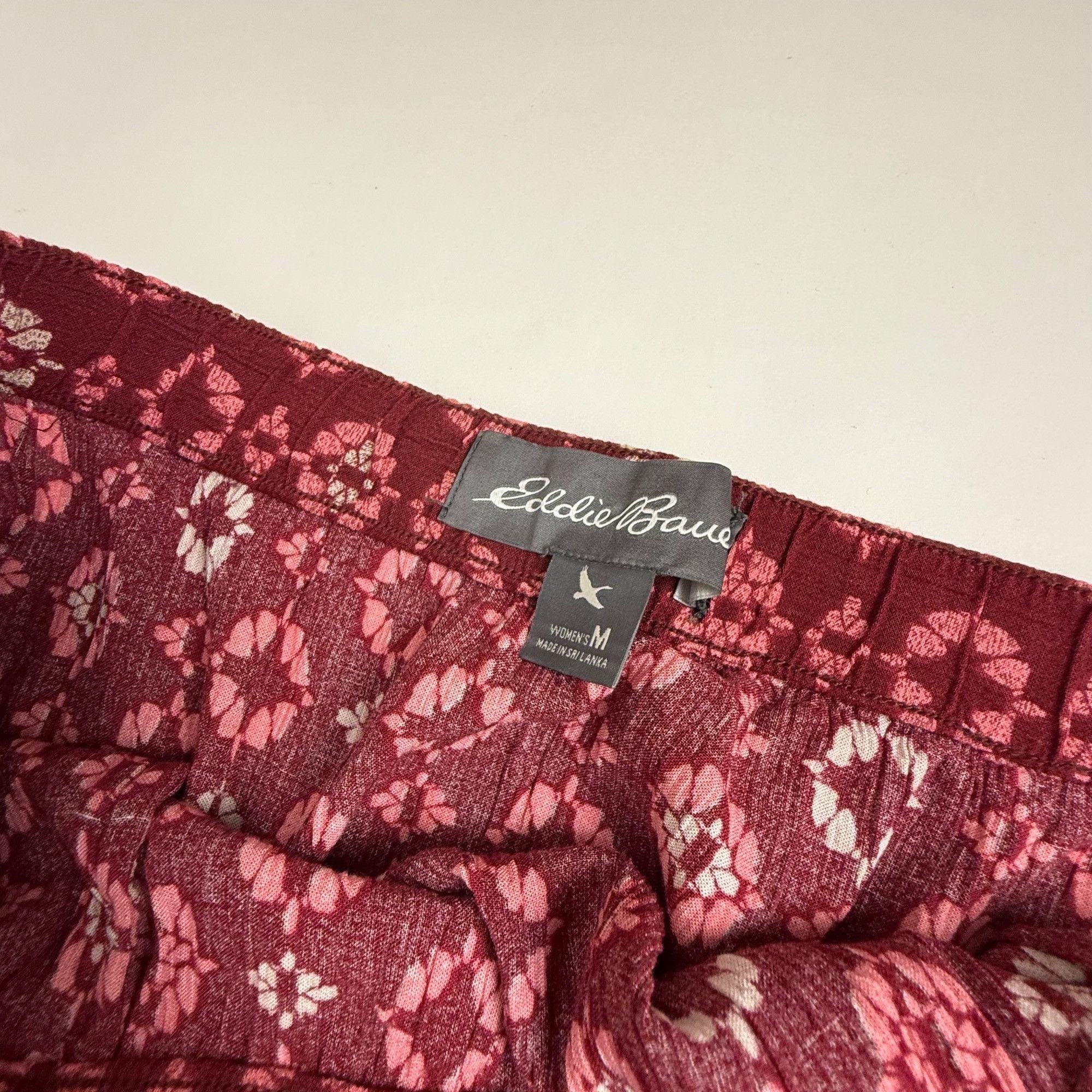 Eddie Bauer Eddie Bauer Women's Red Geometric Print Maxi Skirt Boho Hipp Size 31" - 2 Thumbnail