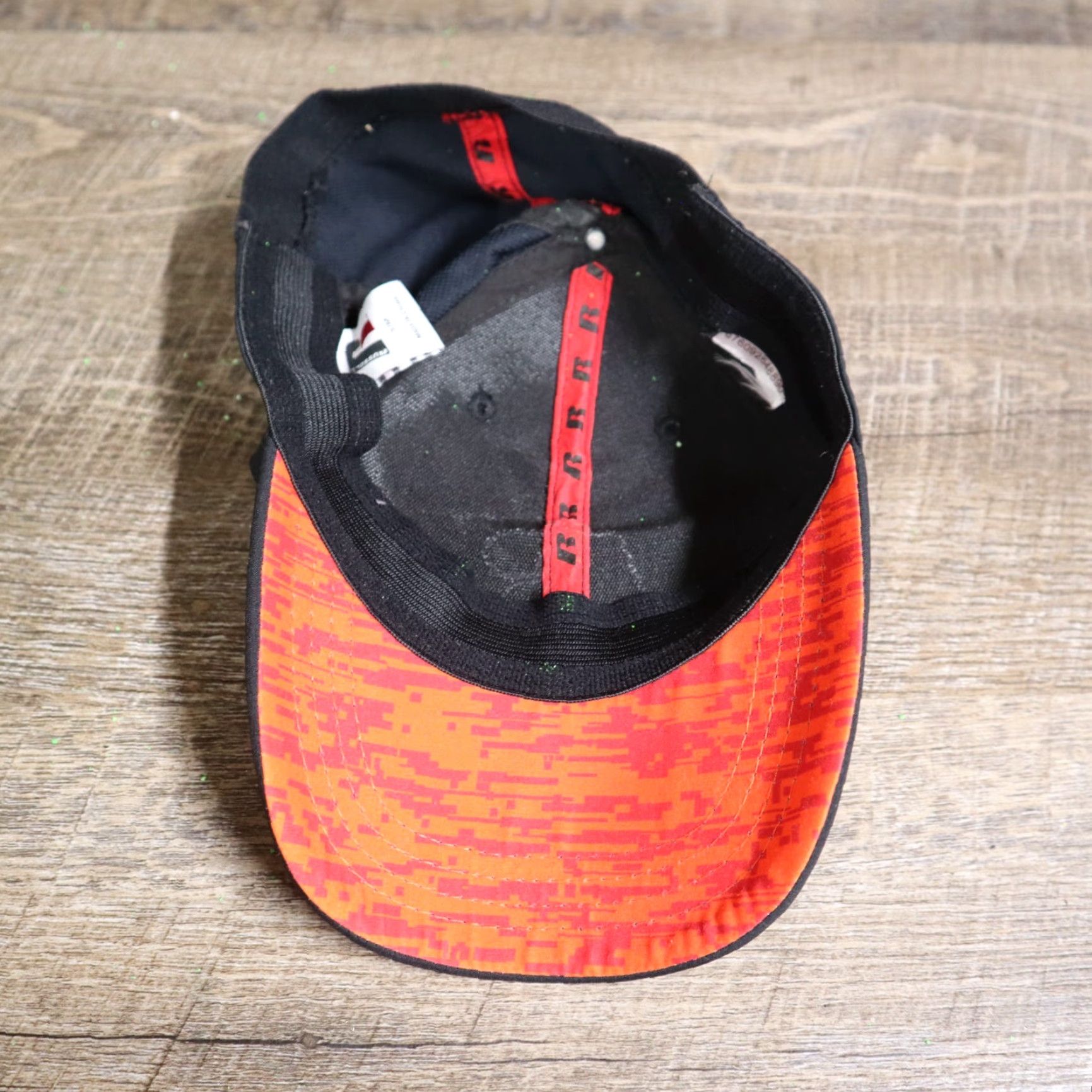 Vintage Russell Hat Baseball Cap Unisex Adults Small Medium Gray Logo Adjustable Lightweight OSFM Strapback (Stitch) Size ONE SIZE - 6 Thumbnail
