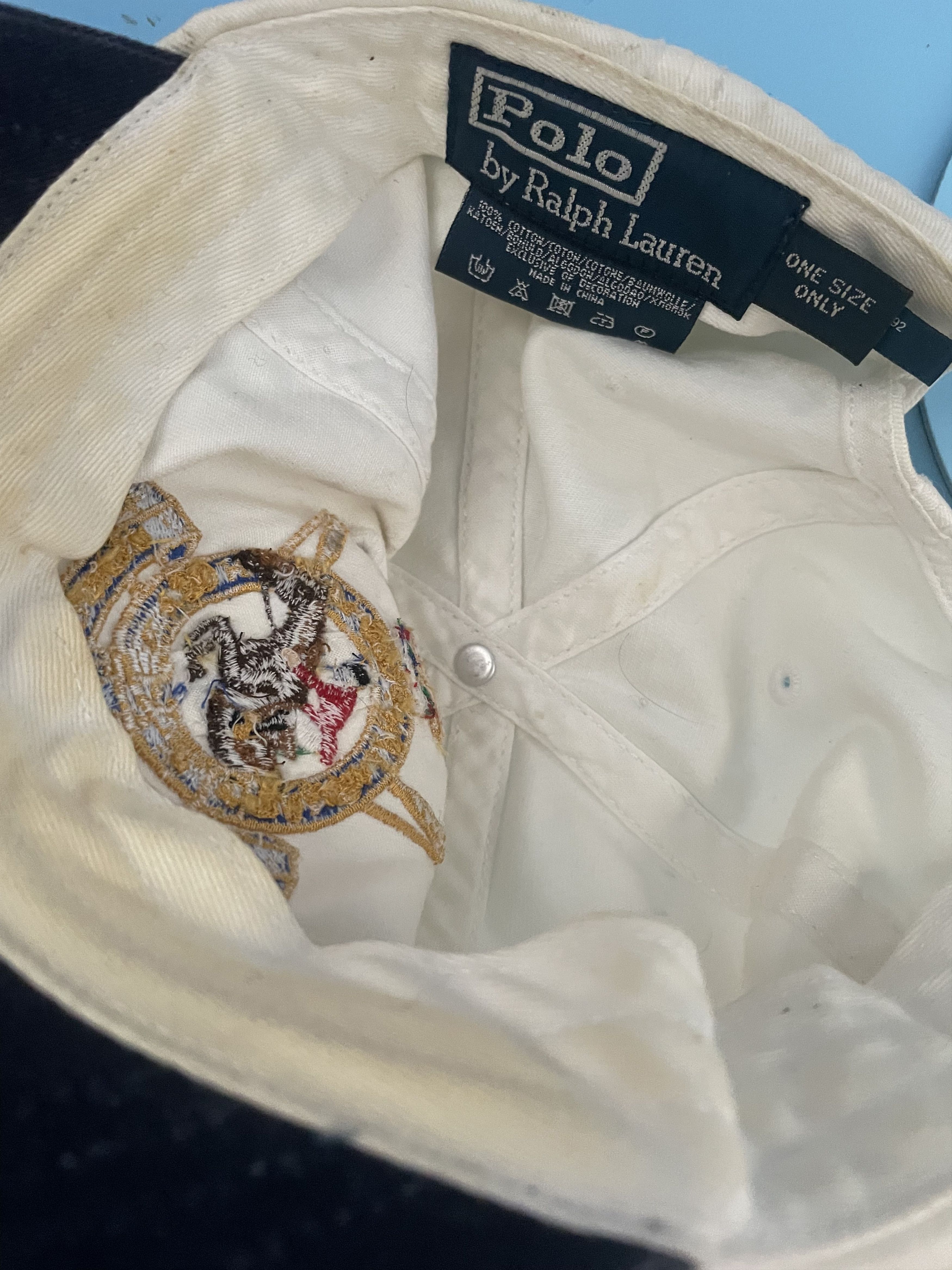 Polo Ralph Lauren Vintage Polo Ralph Lauren Hunter Jumper Crest Cap 1967 Size ONE SIZE - 4 Thumbnail