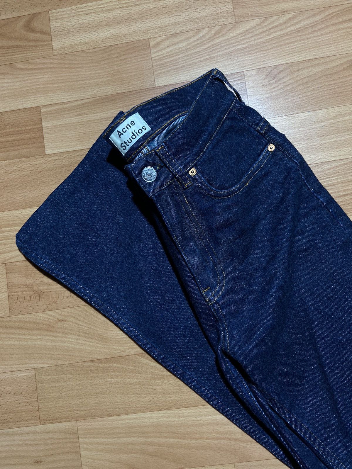 Acne Studios × Designer Acne Studios Jeans Dark Blue Denim Pants Italy Brand Size 24" / US 00 / IT 34 - 15 Thumbnail