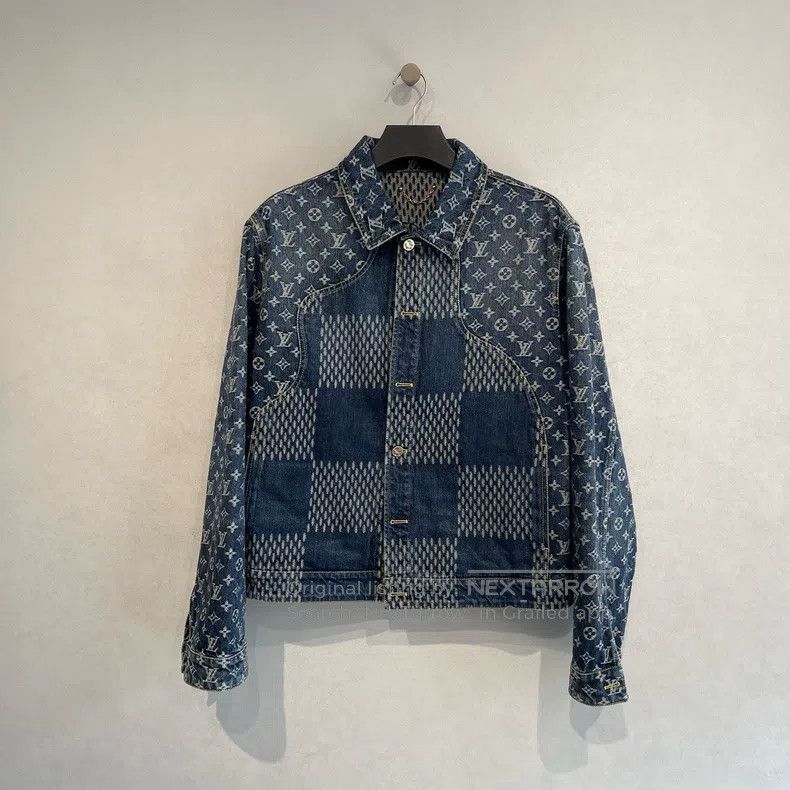 Louis Vuitton Louis Vuitton Nigo co-branded presbyopic full-print denim Size US L / EU 52-54 / 3 - 1 Thumbnail