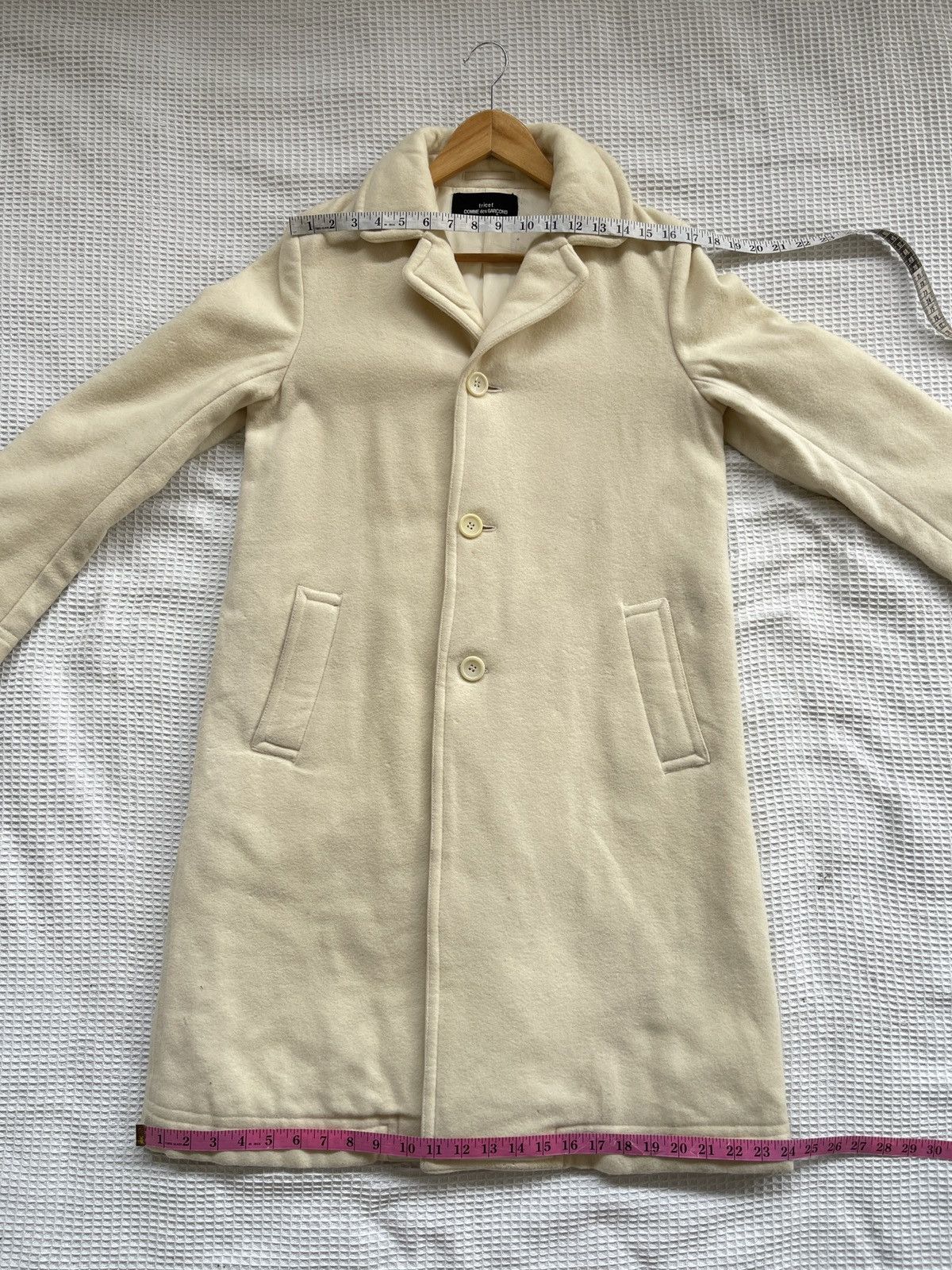 Comme des Garcons Rarest🔥Vtg Comme Des Garcon Tricot Wool Trench Coat Jacket Size US M / EU 48-50 / 2 - 18 Thumbnail