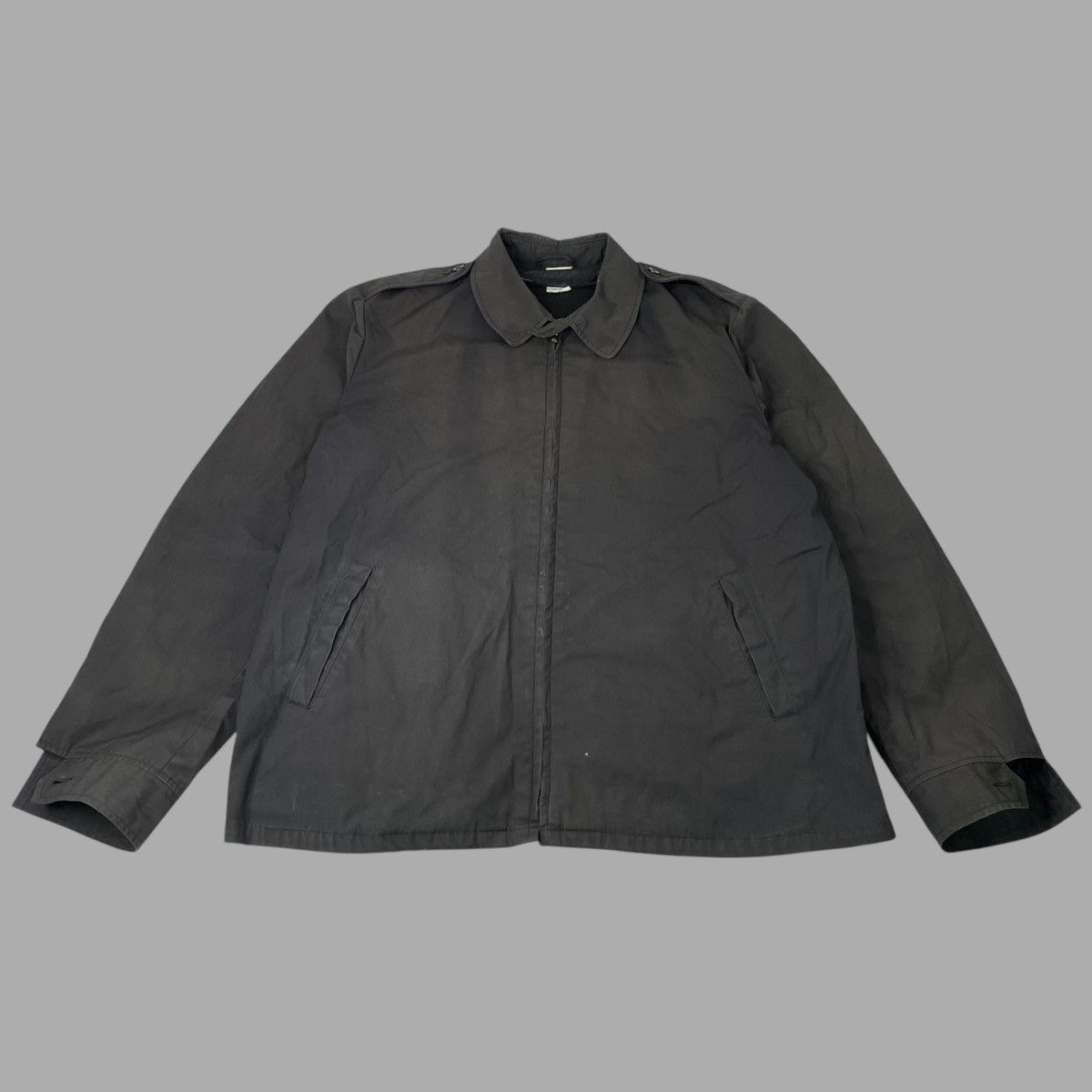 Vintage Vintage 1980s faded zip up military jacket Size US XL / EU 56 / 4 - 1 Thumbnail