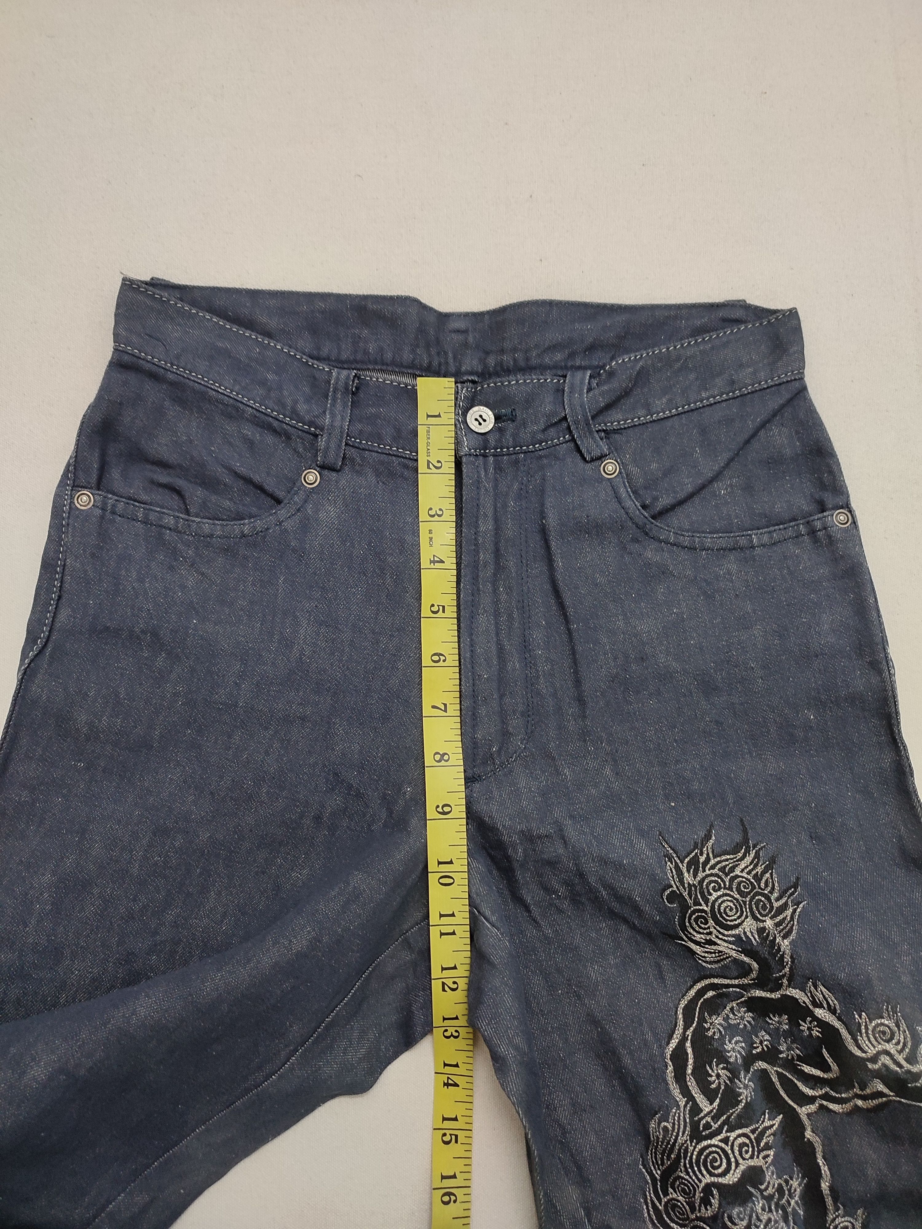 Jean Paul Gaultier Jean Paul Gaultier Dragon Embroidery Jeans Size US 31 - 7 Thumbnail
