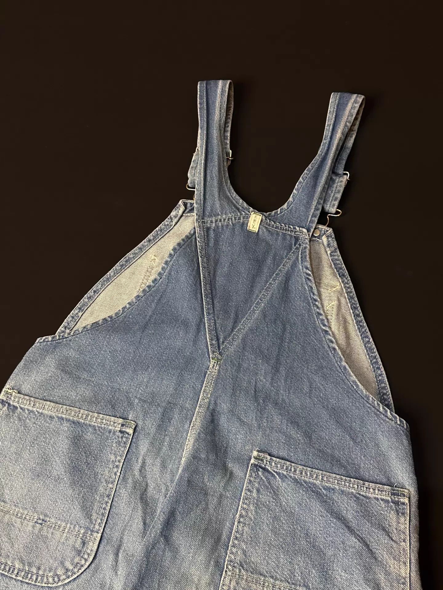Other Vintage 50-60s USA Farmer Repaired Baggy Overalls Size US 30 / EU 46 - 9 Thumbnail