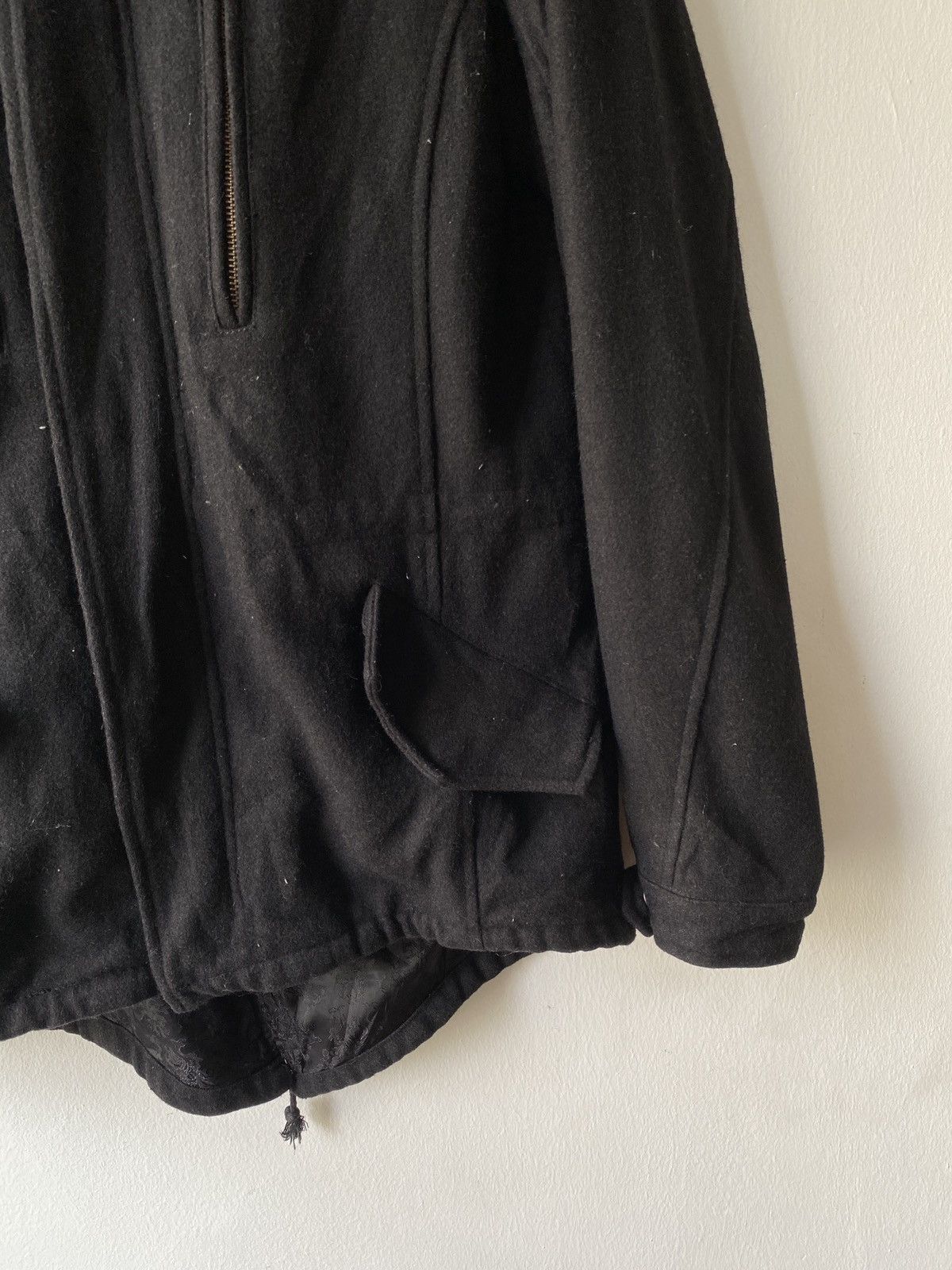 GOSTAR DE FUGA 2000s - Gostar De Fuga Wool Racoon Fur Fish Tail Jacket Size US M / EU 48-50 / 2 - 8 Thumbnail