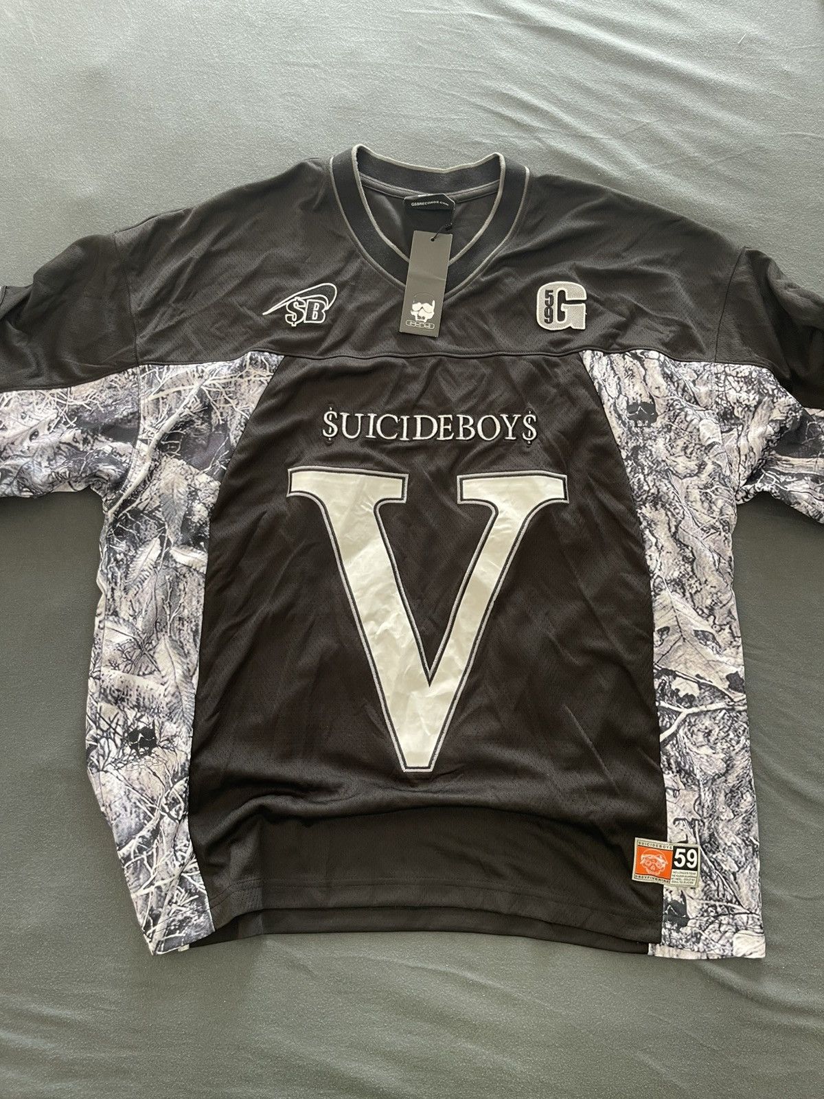 G59 Records G59 “5” FOOTBALL JERSEY (BLACK) Size US XL / EU 56 / 4 - 1 Thumbnail