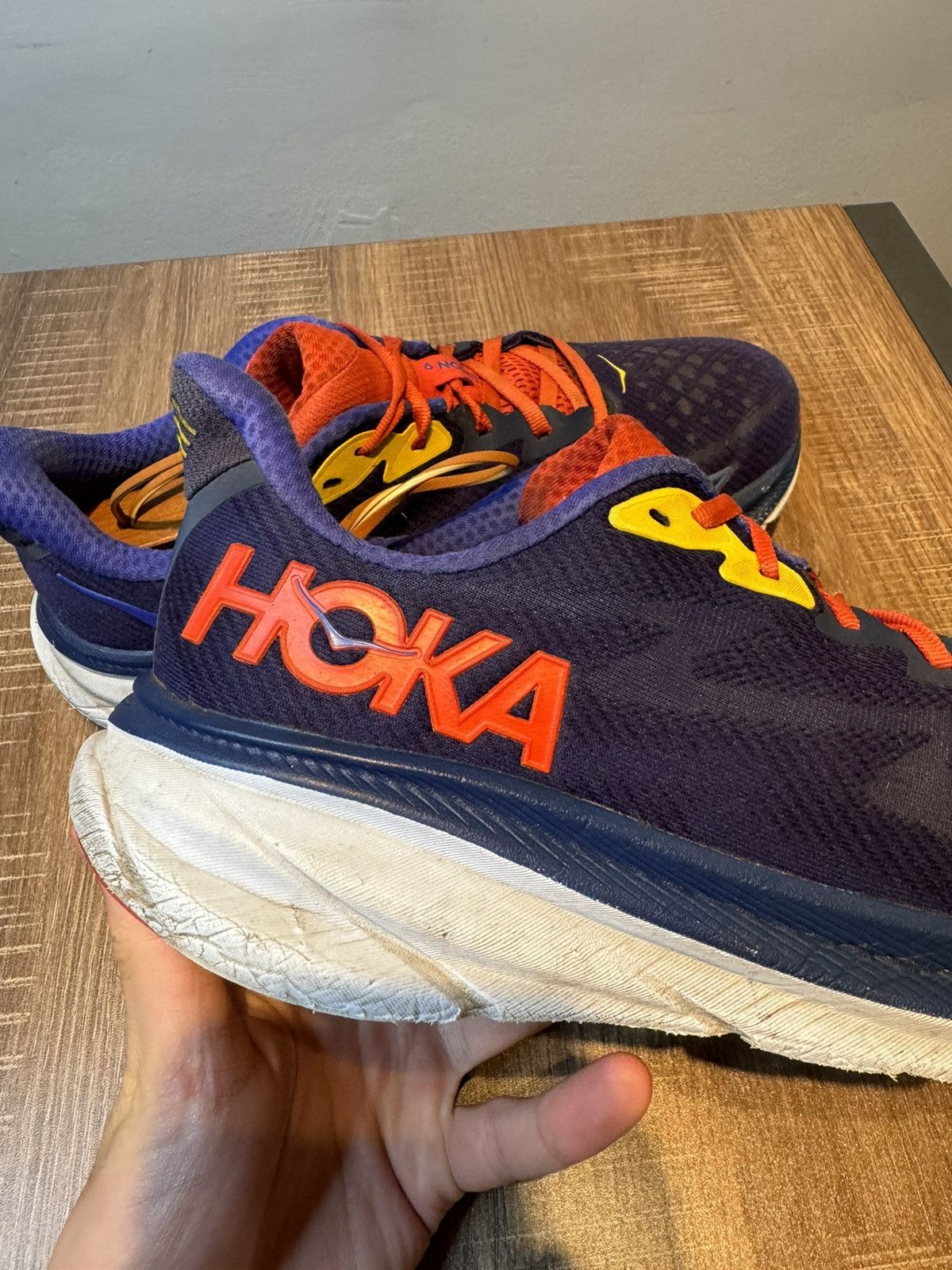 Hoka Hoka One One Clifton 9 Wide Bellwether Blue Size 9D Shoes Size US 9 / EU 42 - 7 Thumbnail