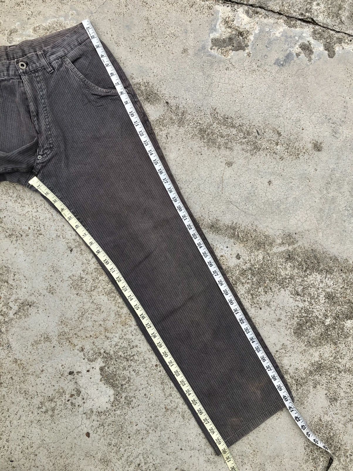 Japanese Brand WIDE LEG FADED GREY JEANS BY B. a-Dieu Size US 30 / EU 46 - 13 Thumbnail