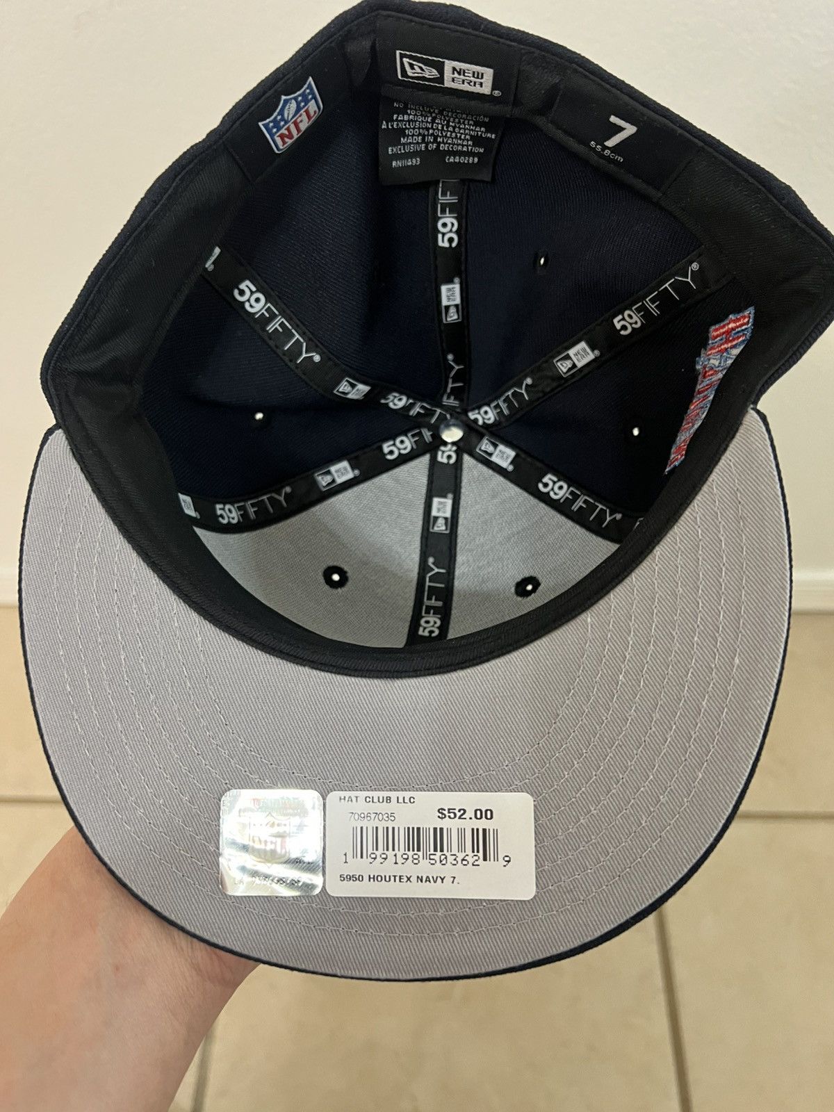 New Era New Era 59Fifty Houston Texans Fitted H-town Bone Hat Cap Size ONE SIZE - 4 Thumbnail