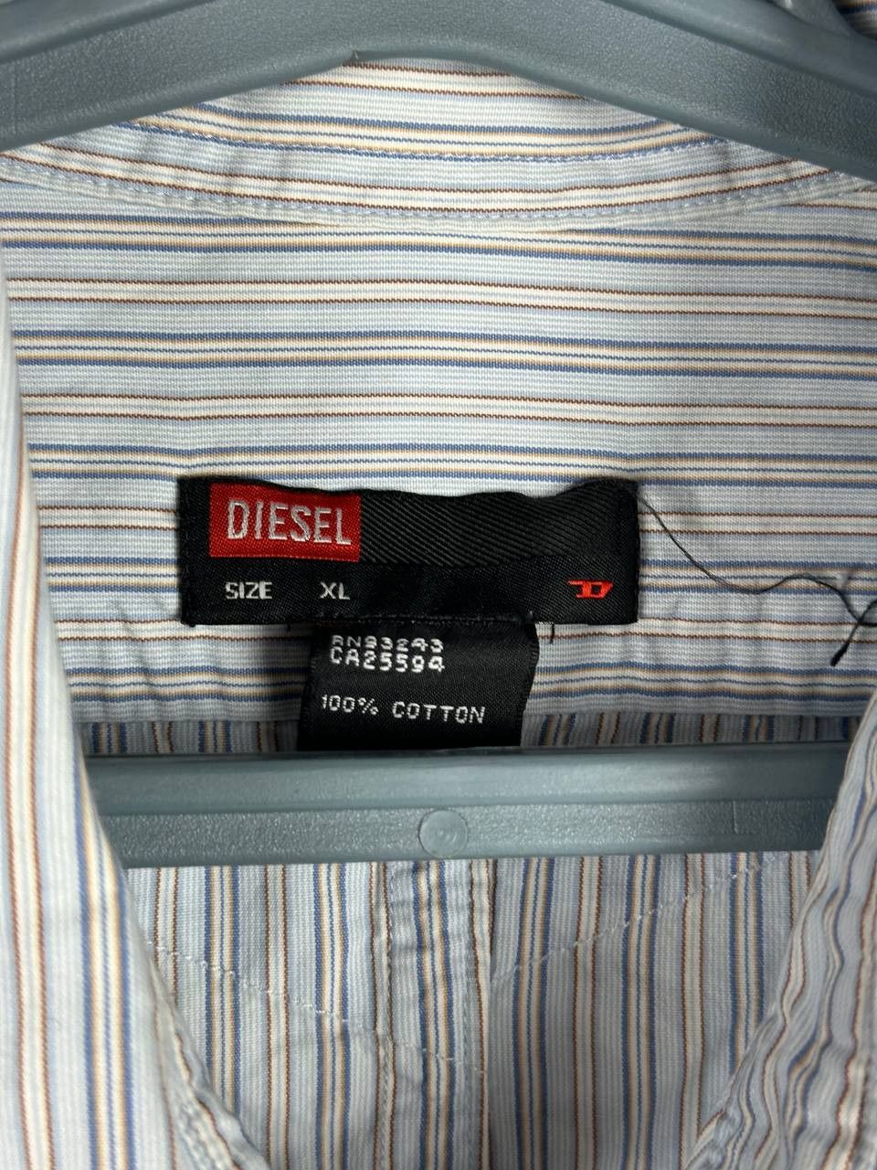 Diesel × Japanese Brand Diesel Retro Y2k Denim Short Sleeve Shirt Hip Hop Size US XL / EU 56 / 4 - 9 Thumbnail