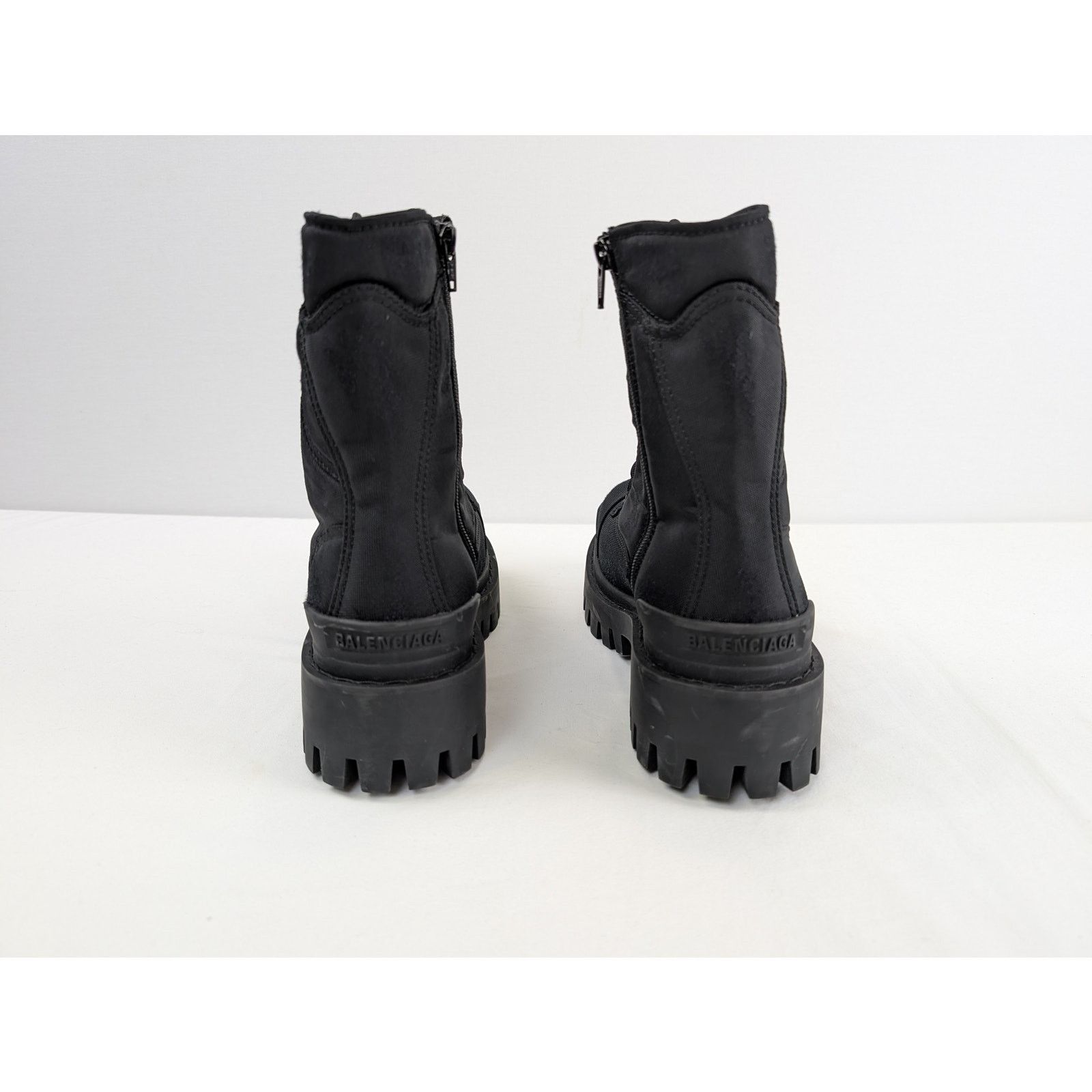Balenciaga o1rshd1 Nylon Canvas/Used Effect New Combat Strike Boots Size US 12 / EU 45 - 11 Thumbnail
