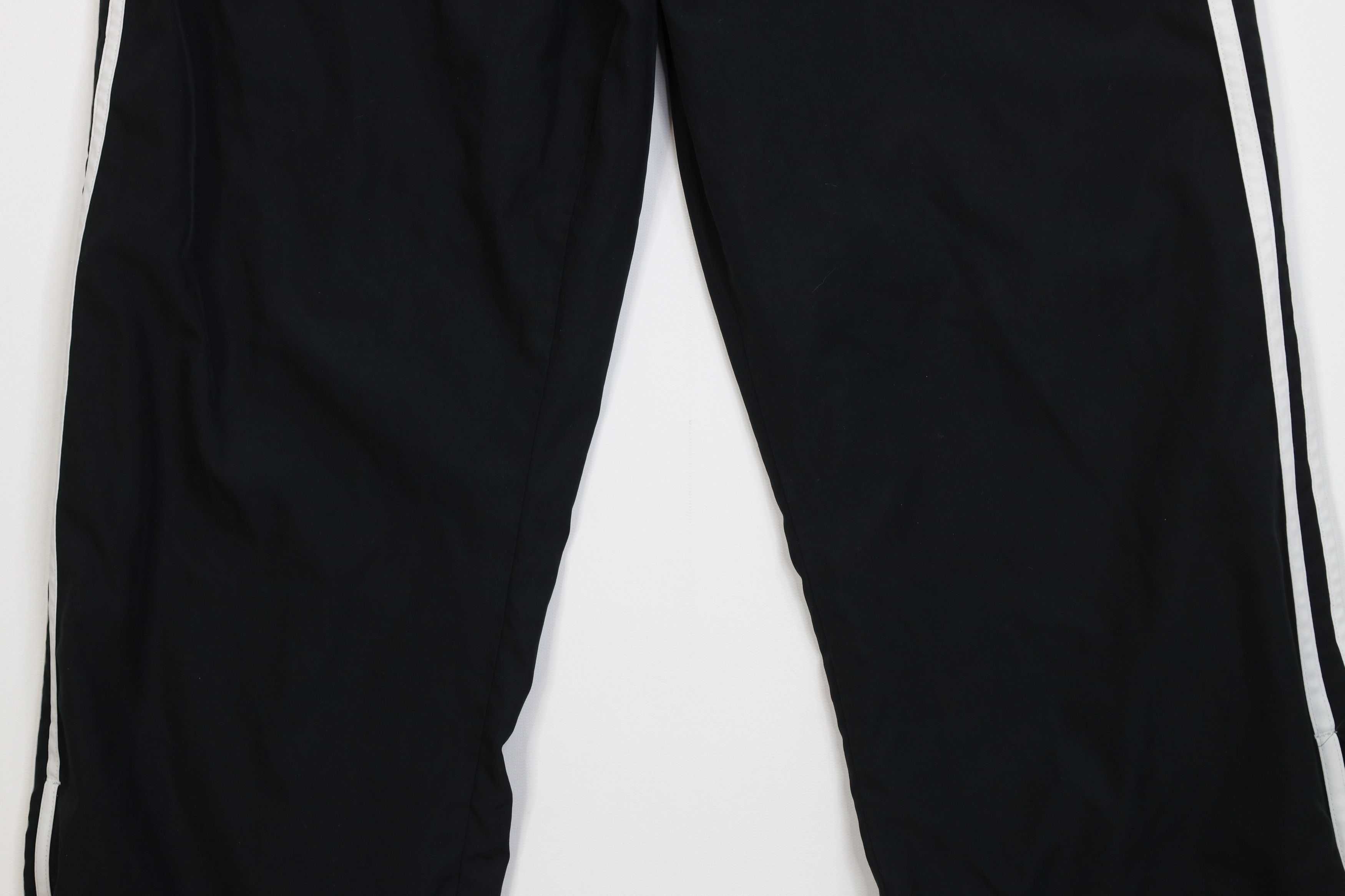 Adidas Vintage Y2K Adidas Lined Wide Leg Windbreaker Pants Black Size US 32 / EU 48 - 3 Thumbnail