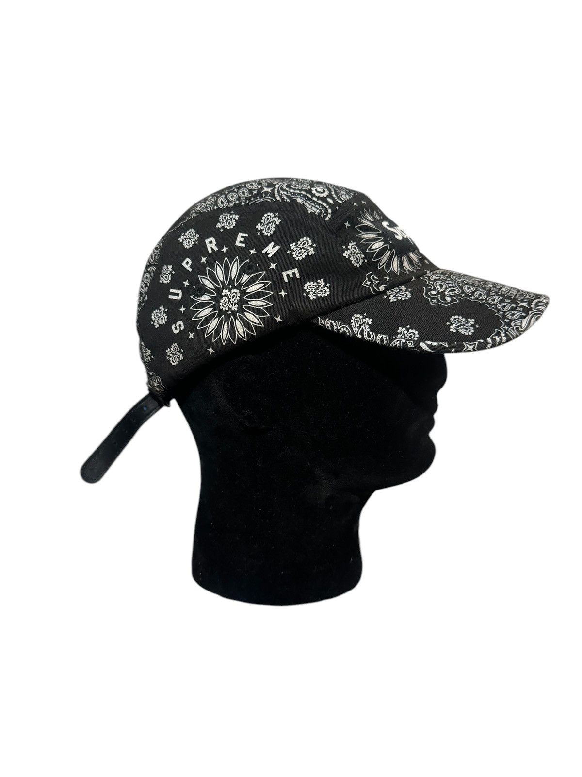 Supreme Supreme SS21 Bandana Camp Cap Black Size ONE SIZE - 4 Thumbnail