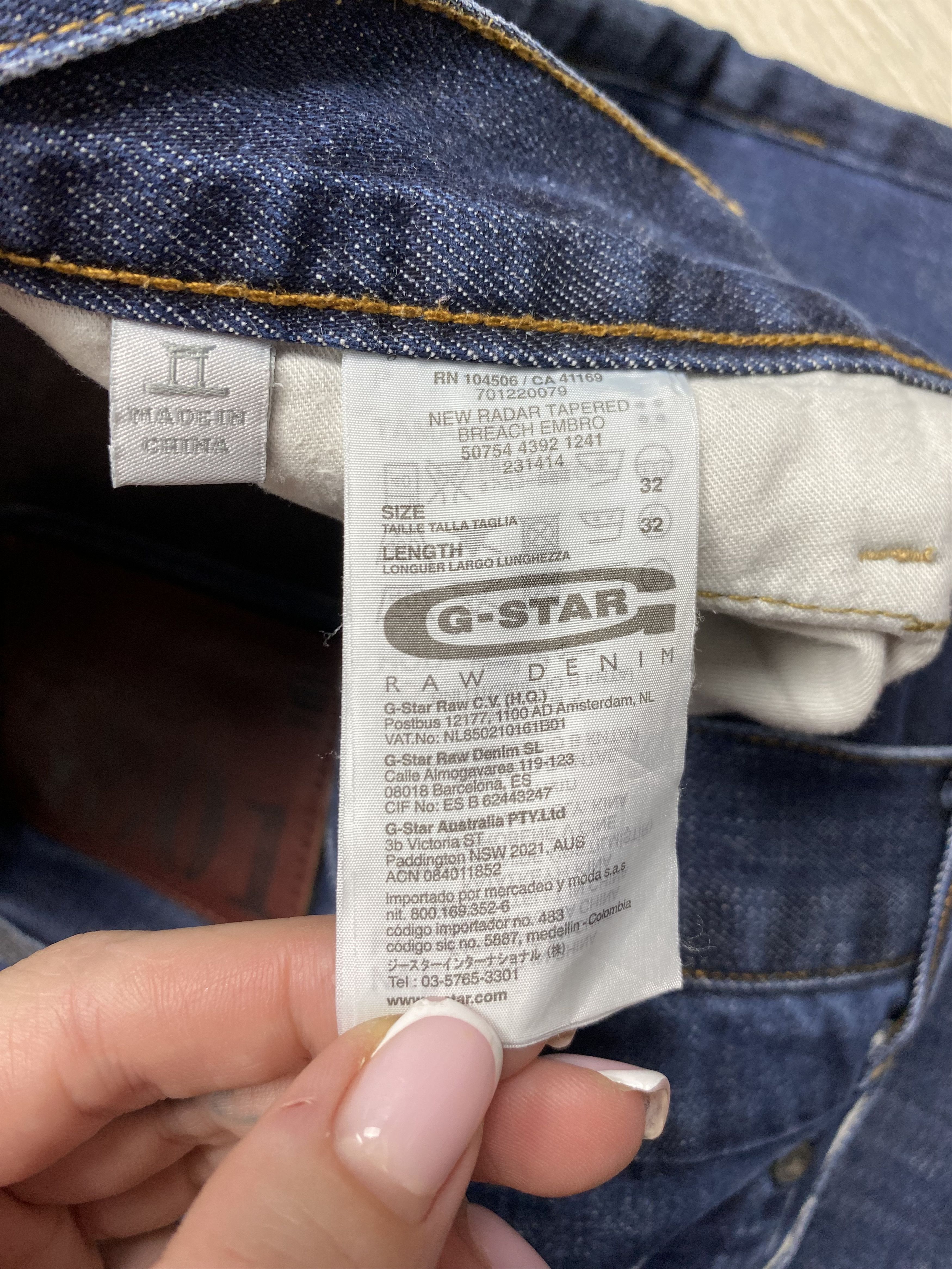 G-Star G Star Raw Vintage Mens Radar Tapered Denim Pants Jeans Size US 32 / EU 48 - 8 Thumbnail
