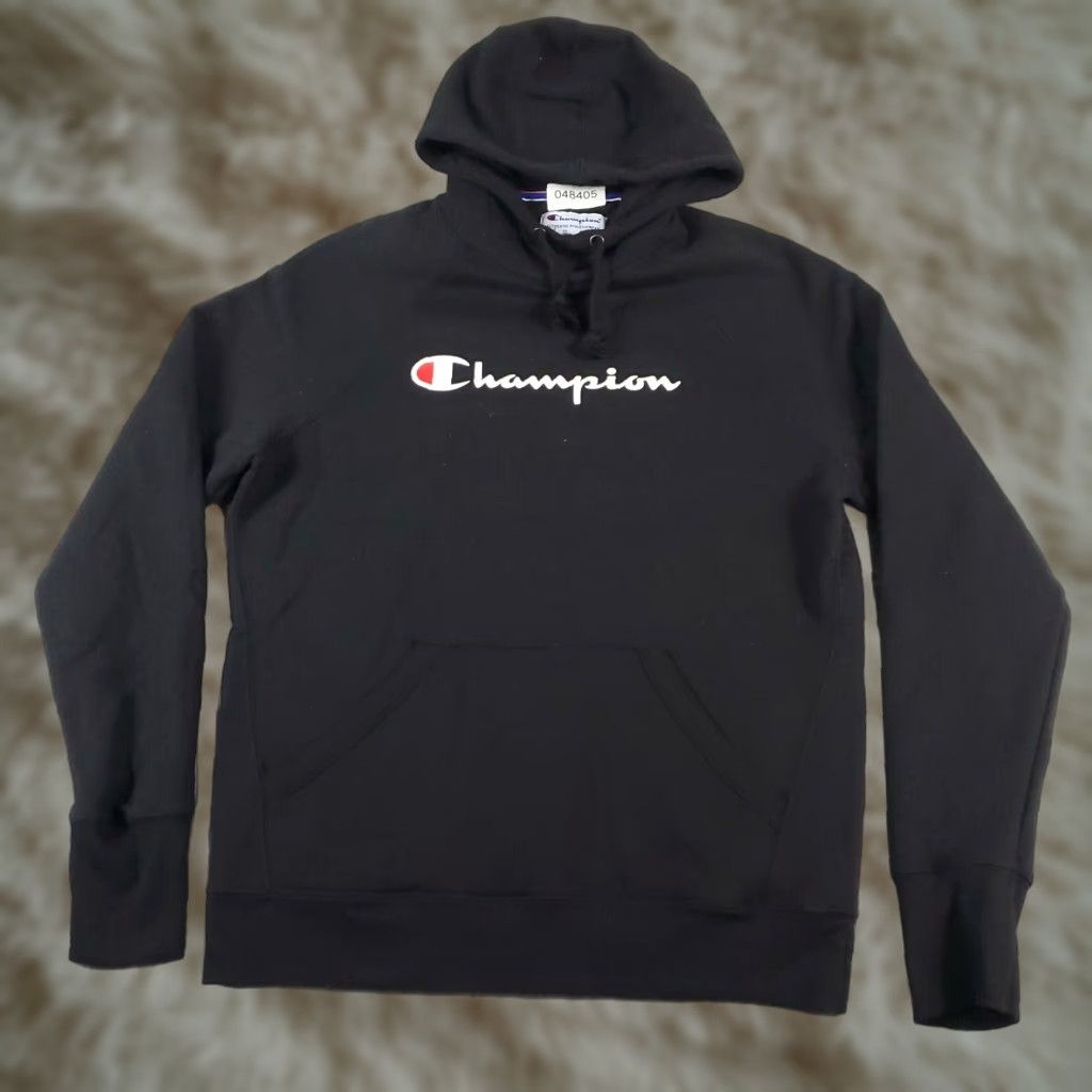 Champion Champion Hoodie Mens Medium Black Casual Pullover Sweatshirt Size US M / EU 48-50 / 2 - 1 Thumbnail