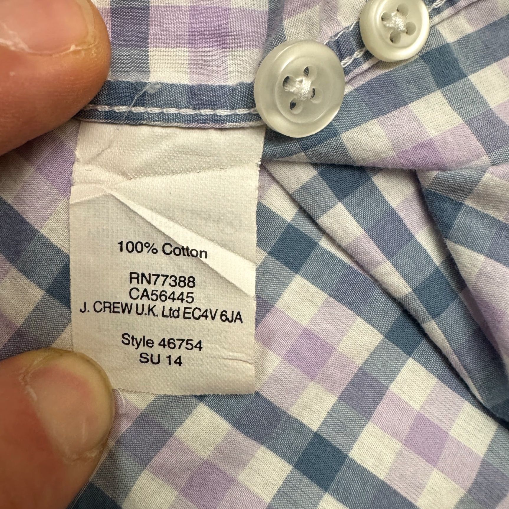 J.Crew J.CREW Lightweight Button-Up Shirt Mens XL Multicolor Plaid Cotton Casual Preppy Size US XL / EU 56 / 4 - 7 Thumbnail