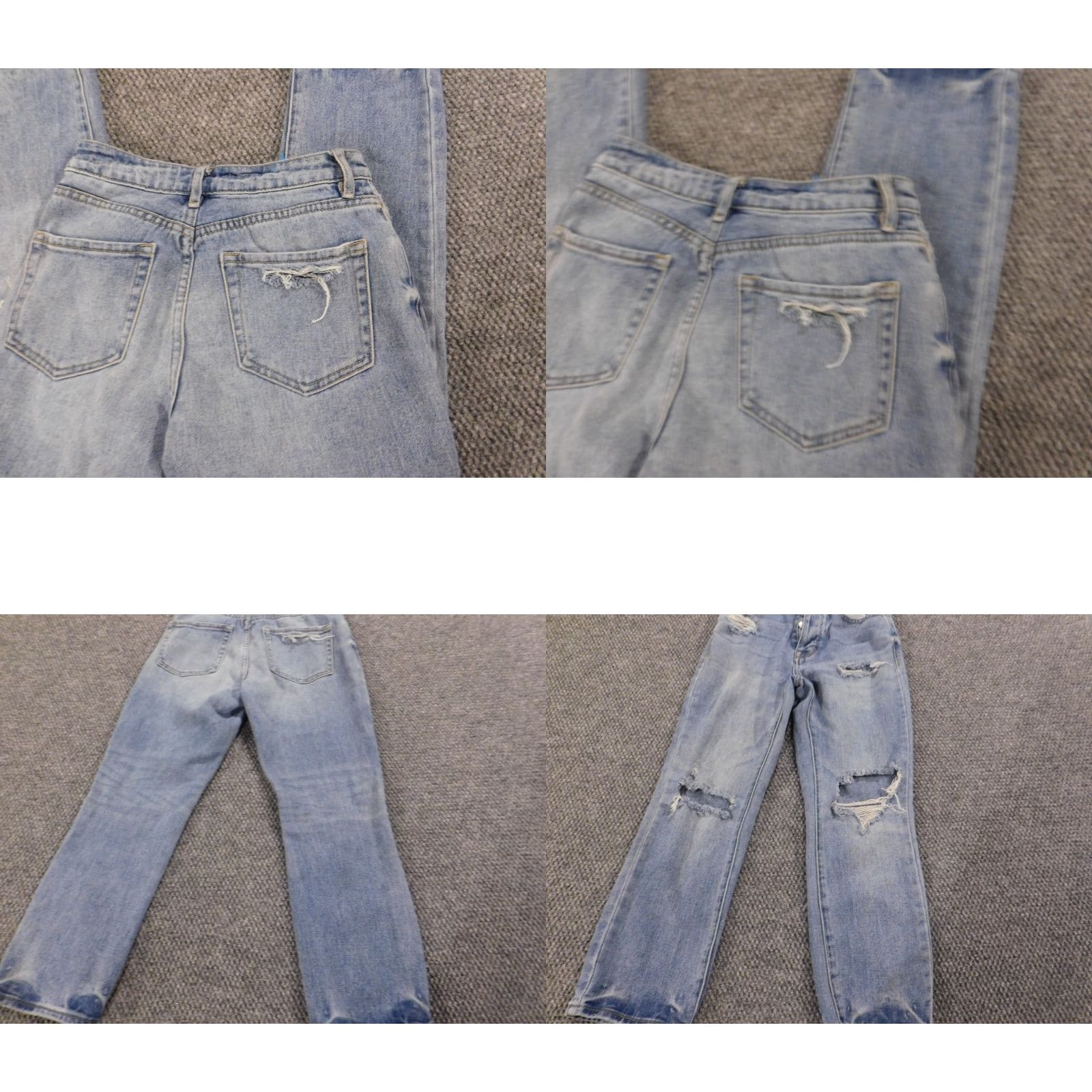 Pacsun Pacsun Jeans Womens 23 blue Mom Distressed Straight Denim Regular Leather? (Note: "Leather" not in original; cannot add.) Size 40" / US 18 - 8 Thumbnail