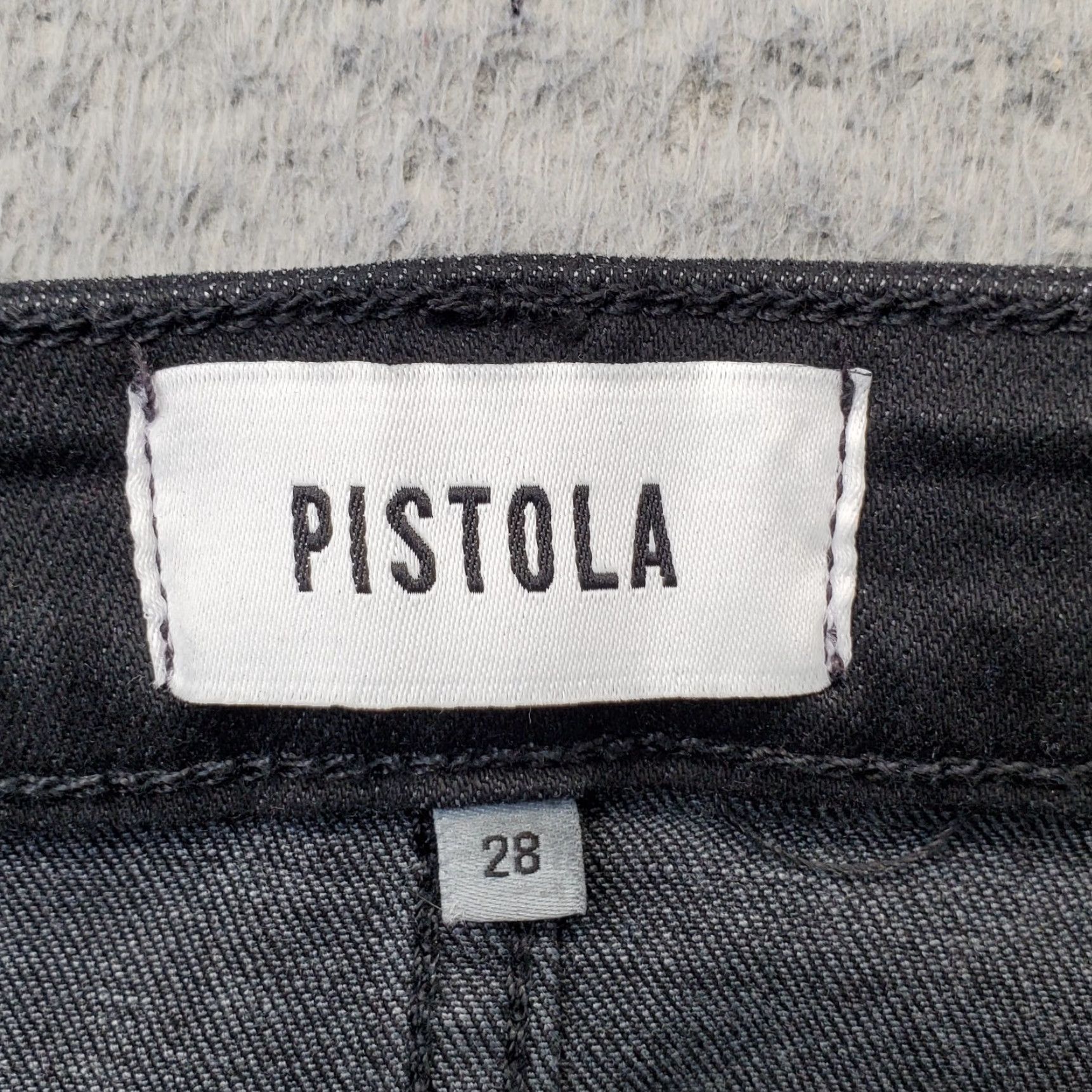 Pistola Pistola Jeans Womens 28 Black Denim Slim Fit Stretch 5-Pocket Design Skinny Leg Jeans Size 28" / US 6 / IT 42 - 7 Thumbnail